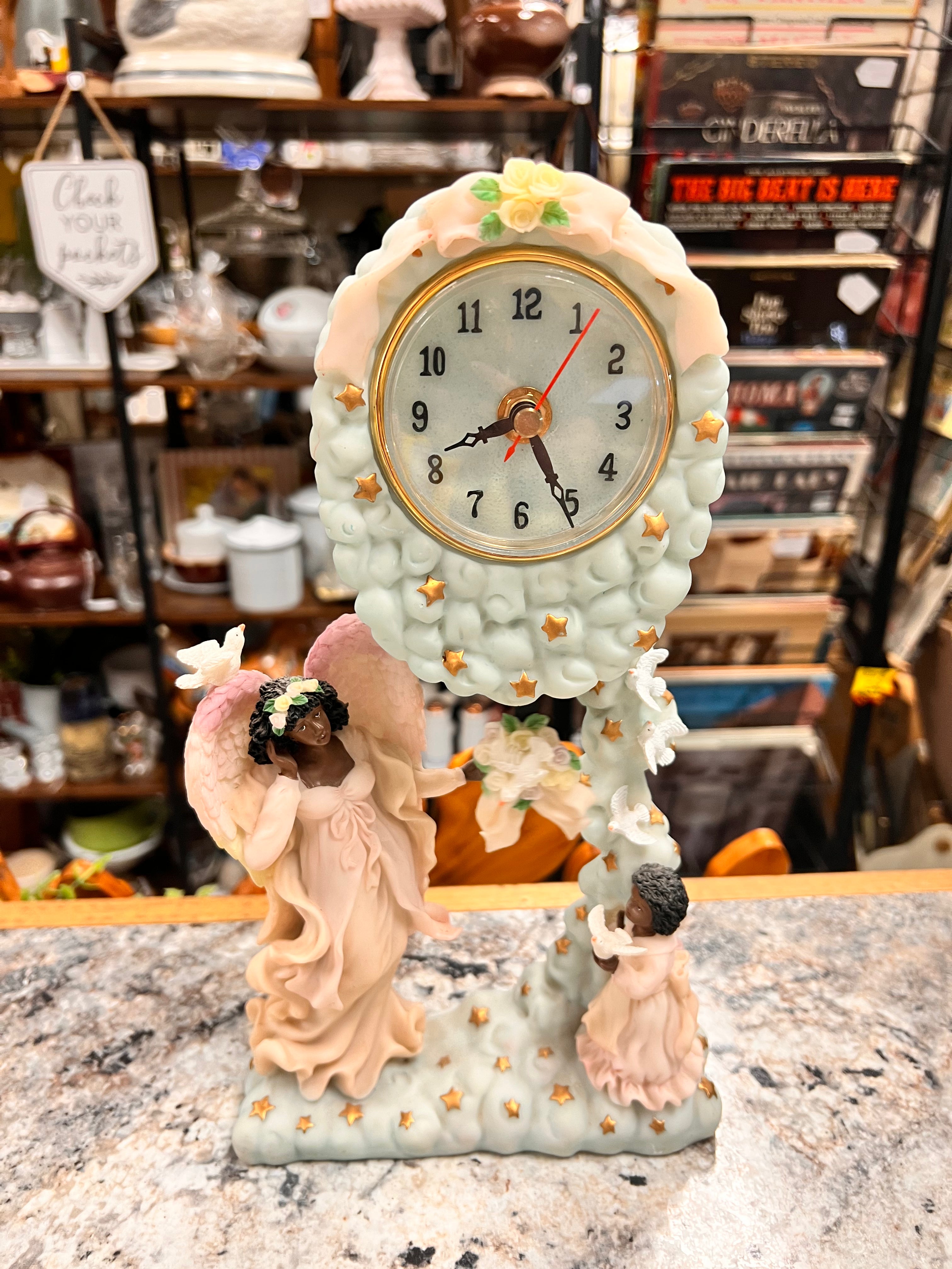 Vintage Angel Clock
