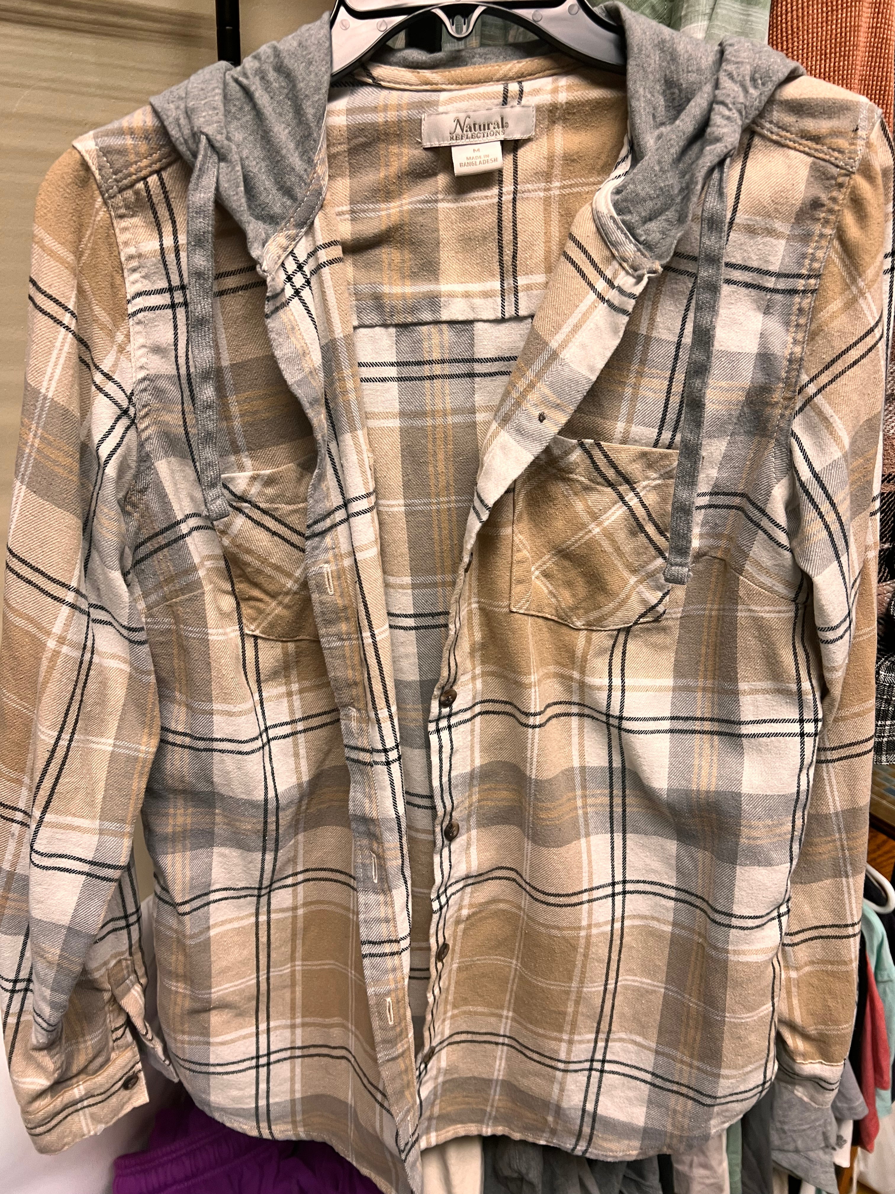 Tan Plaid M