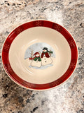Snowman Stoneware Bowl
