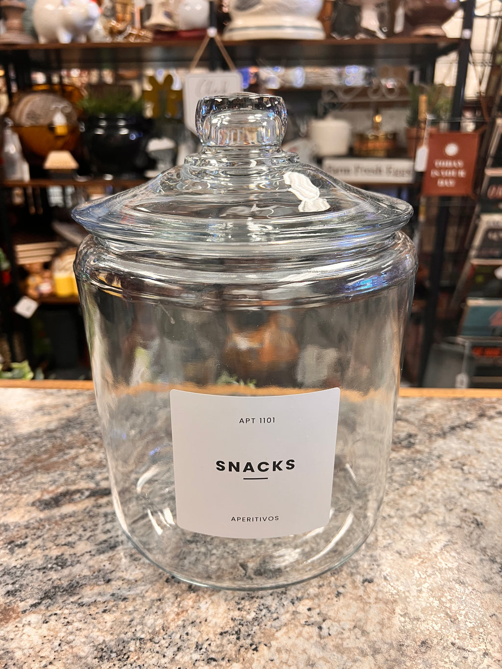 Glass Snack Jar