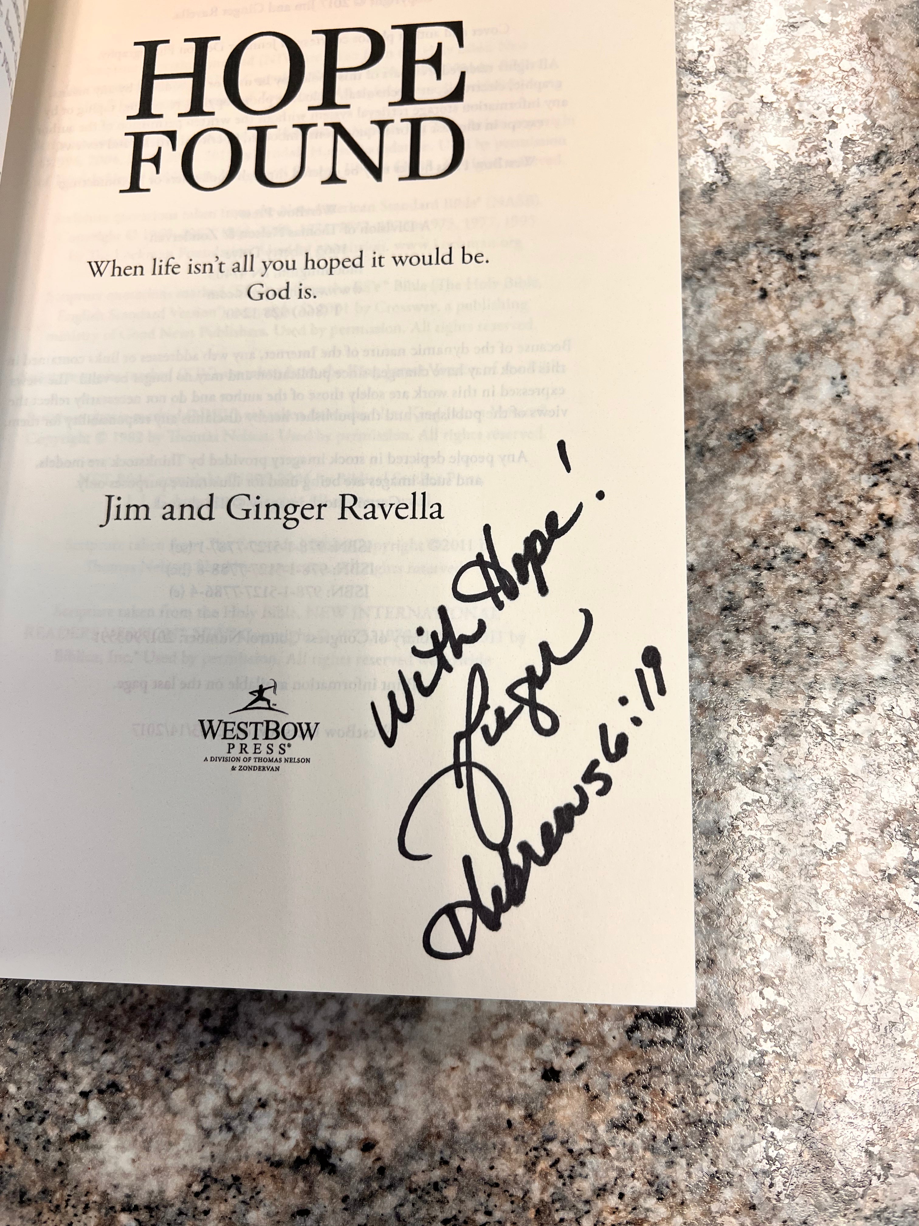 Hope Found Book