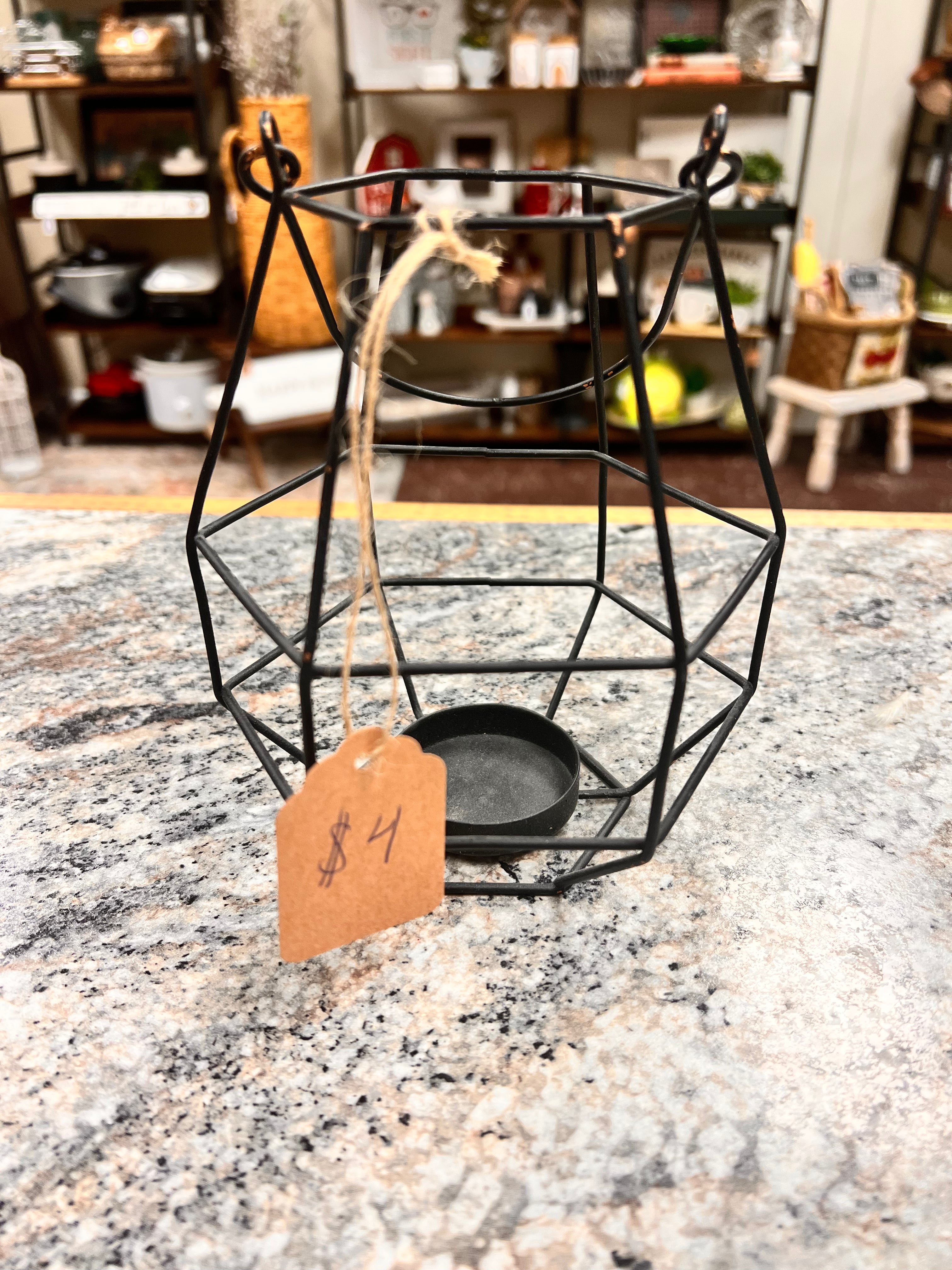 Black Candle Holder