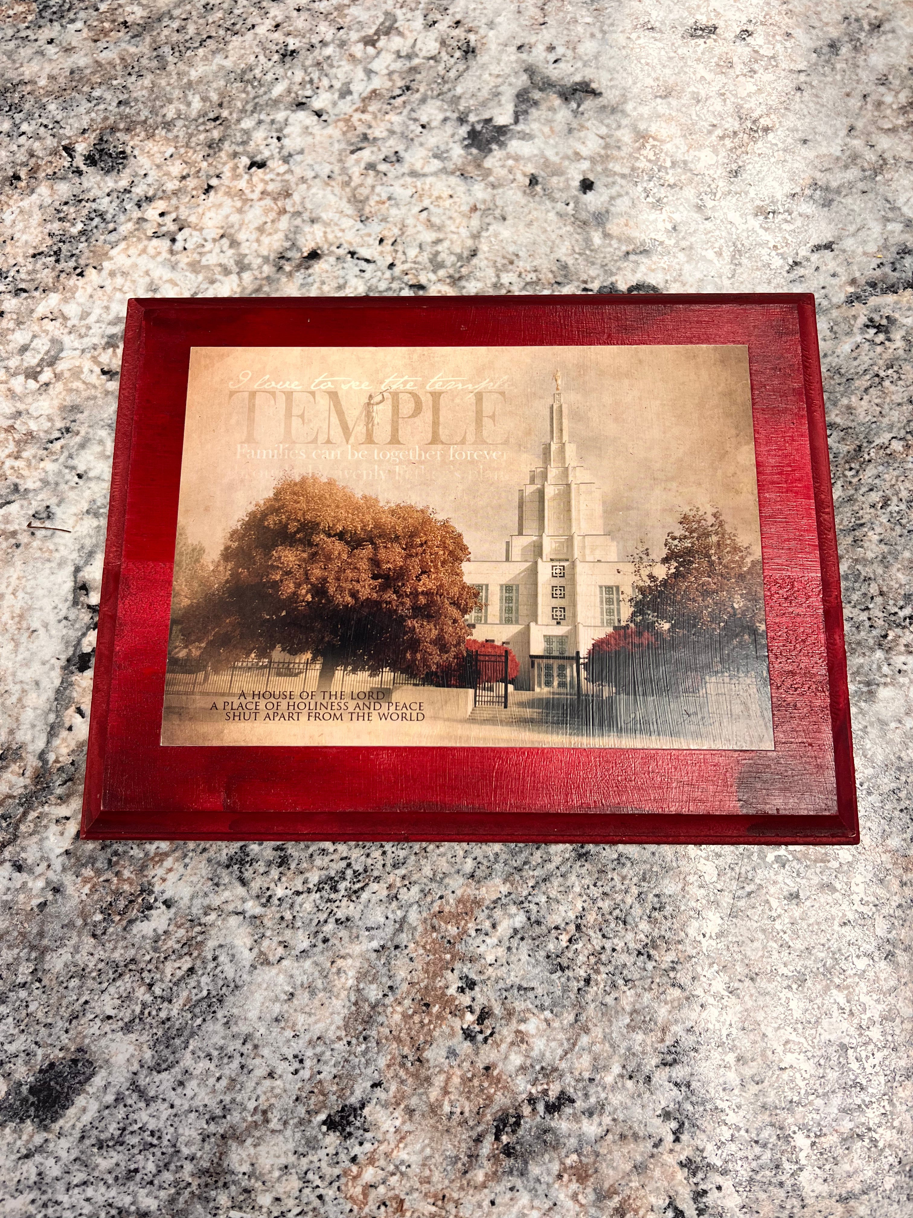 Temple Plaque