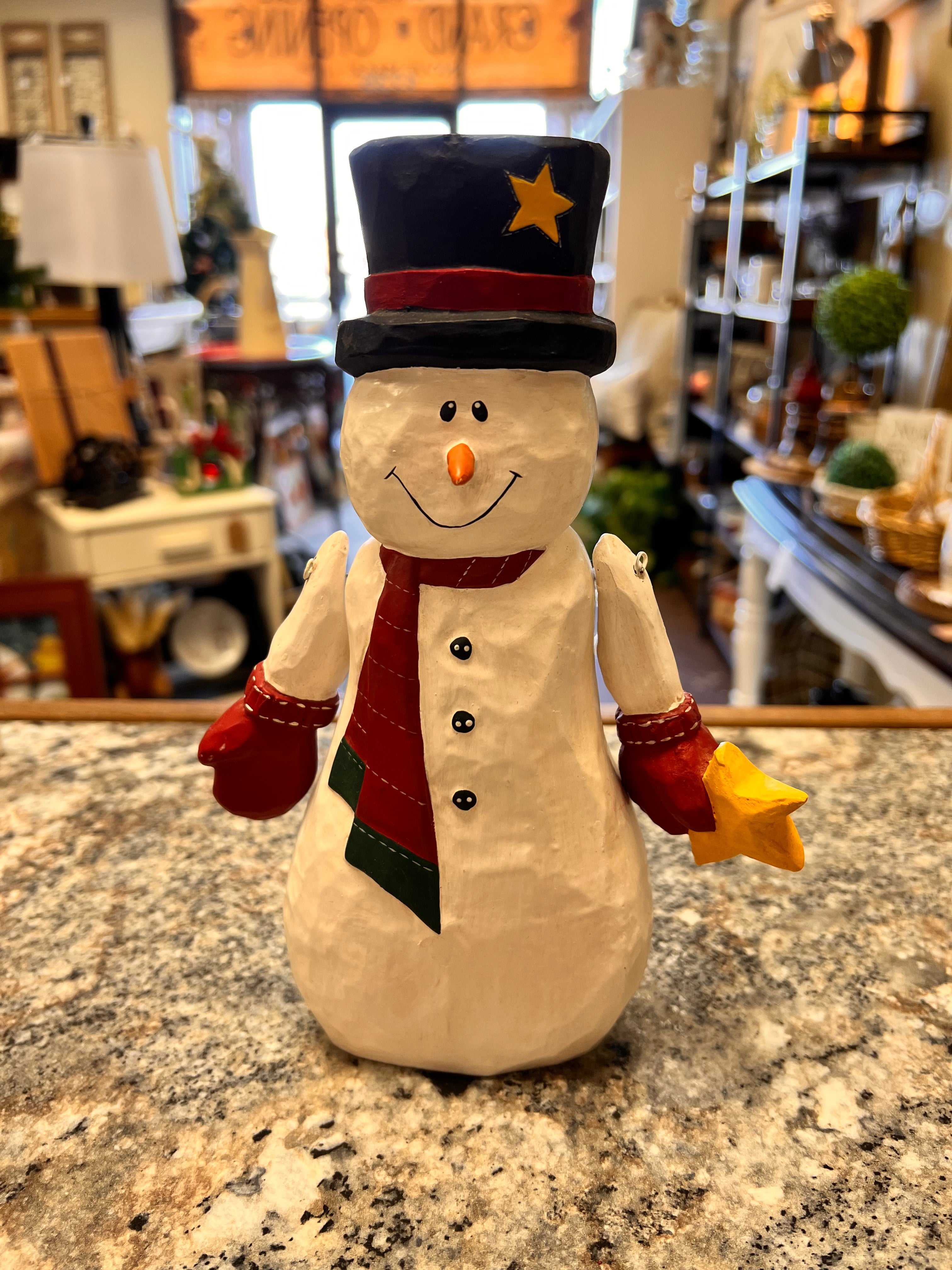 Wood Snowman