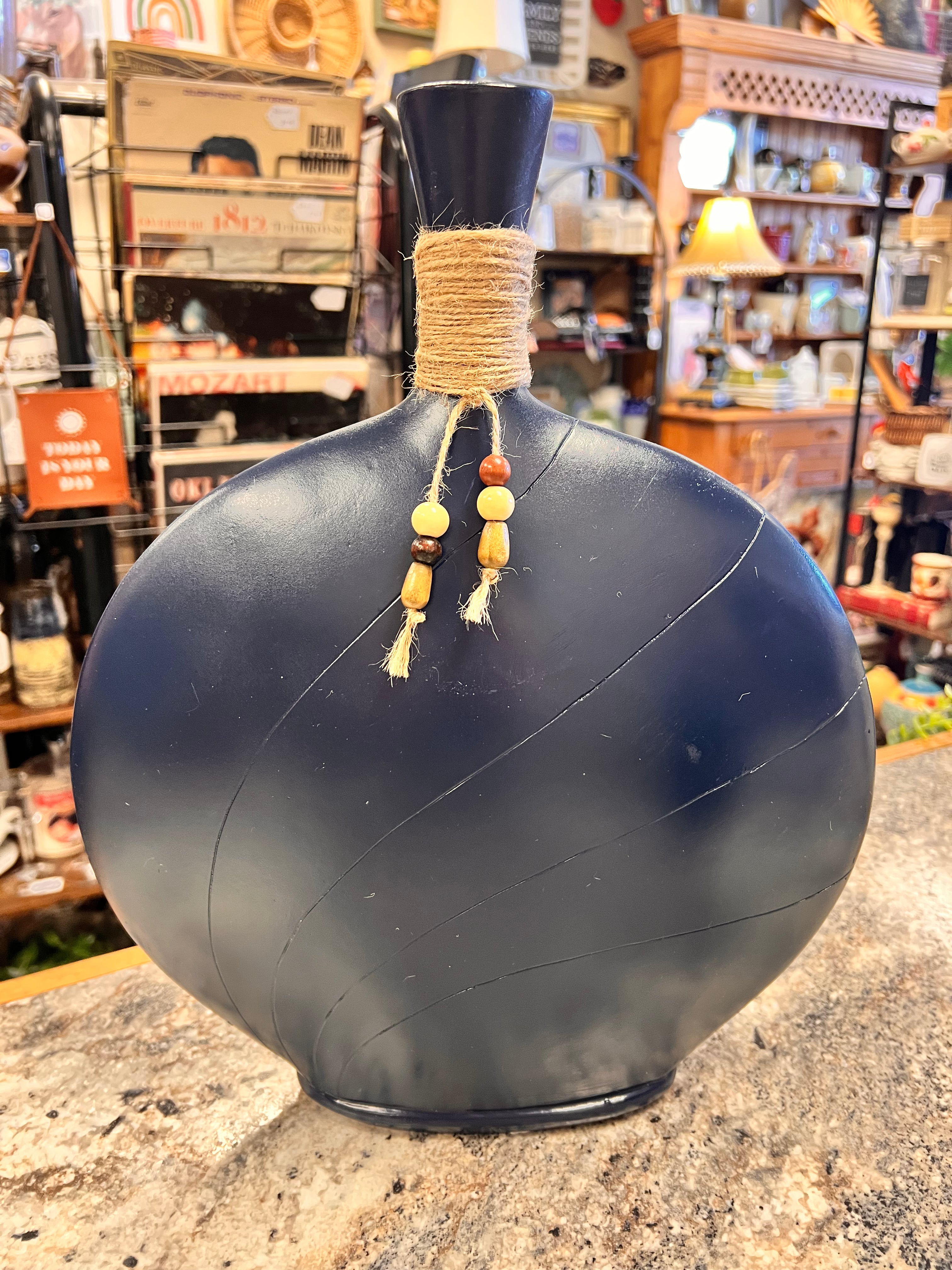 Large Blue Vase