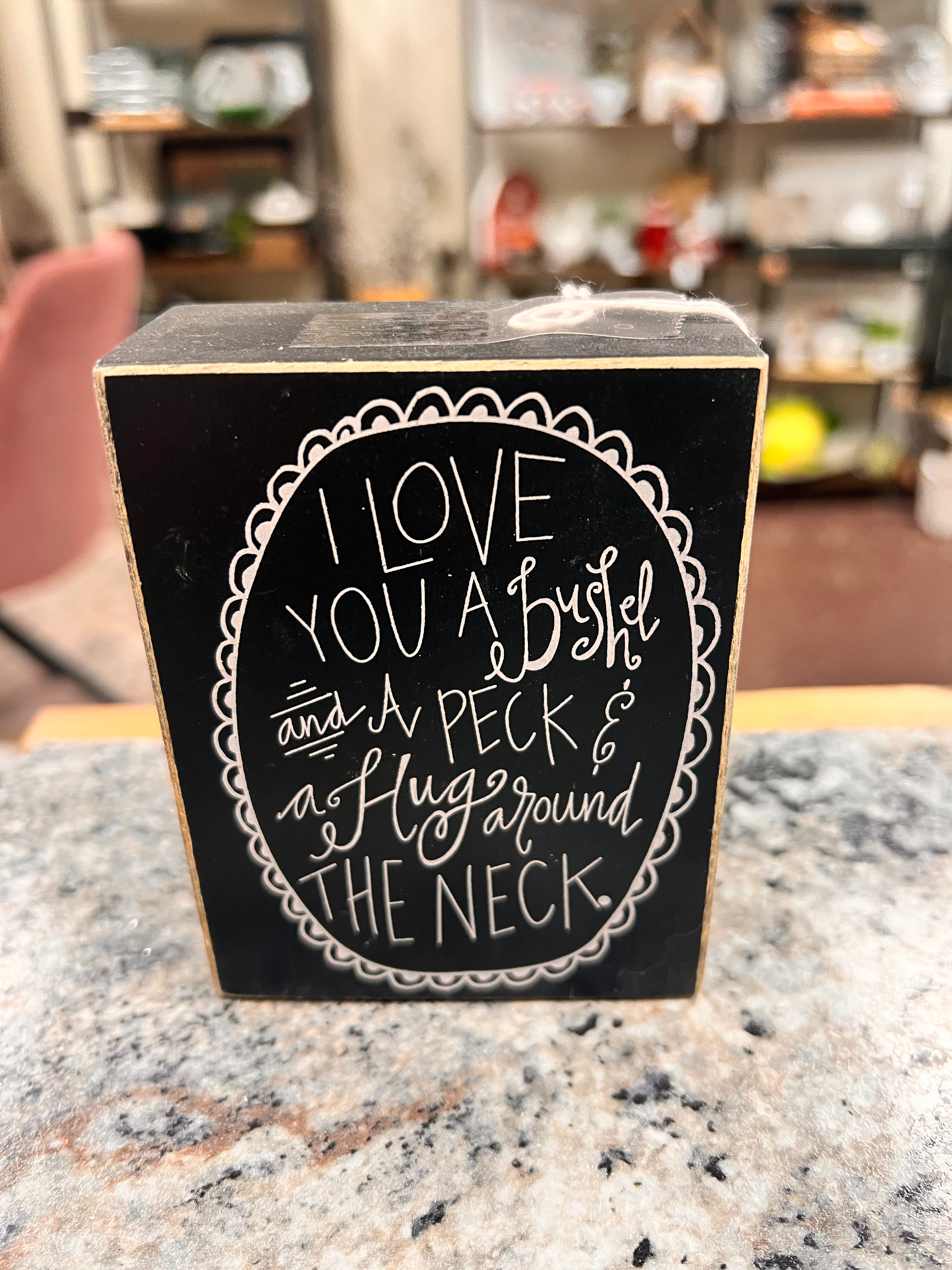 Bushel & Peck Sign