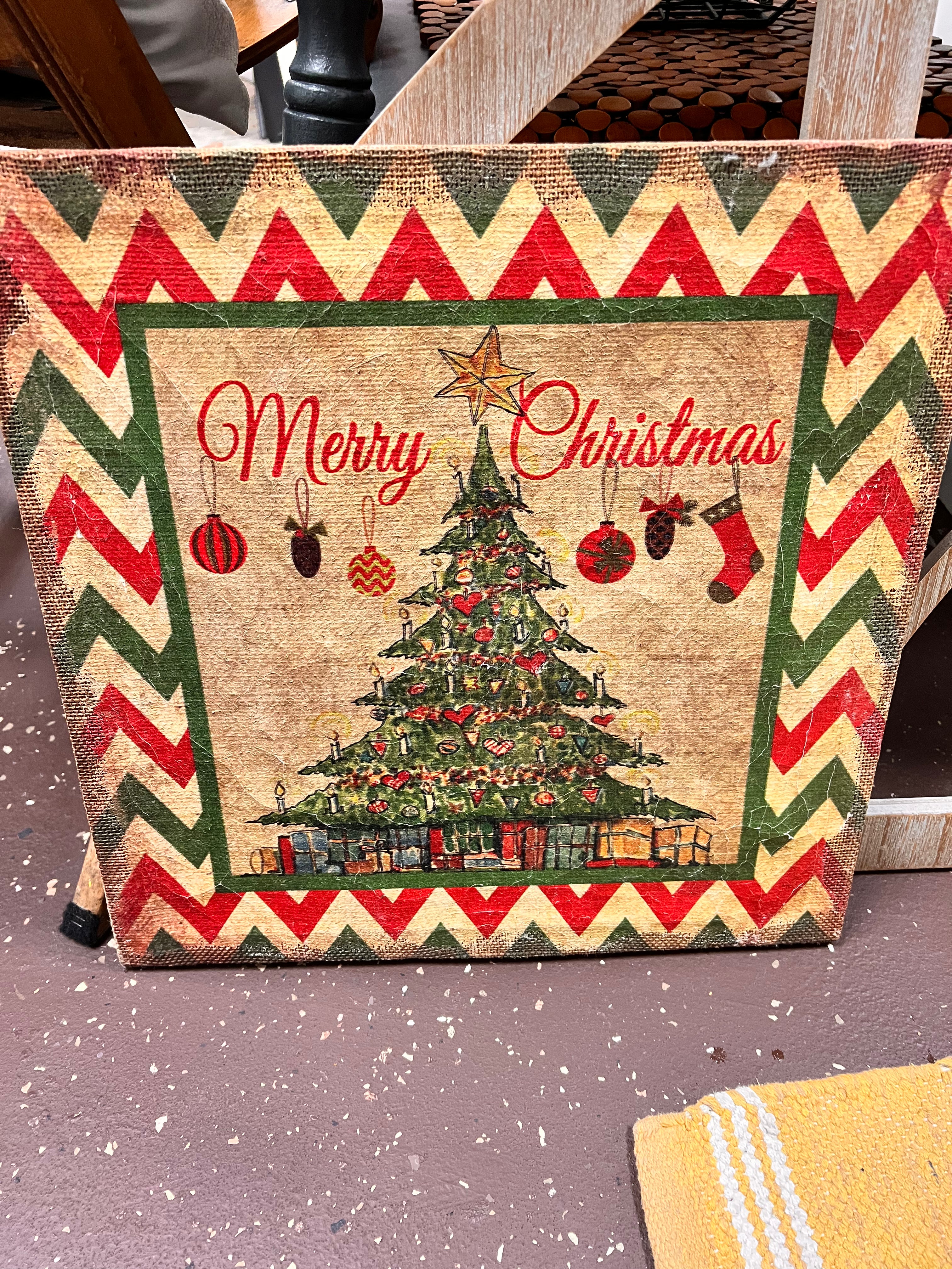 Burlap Sign