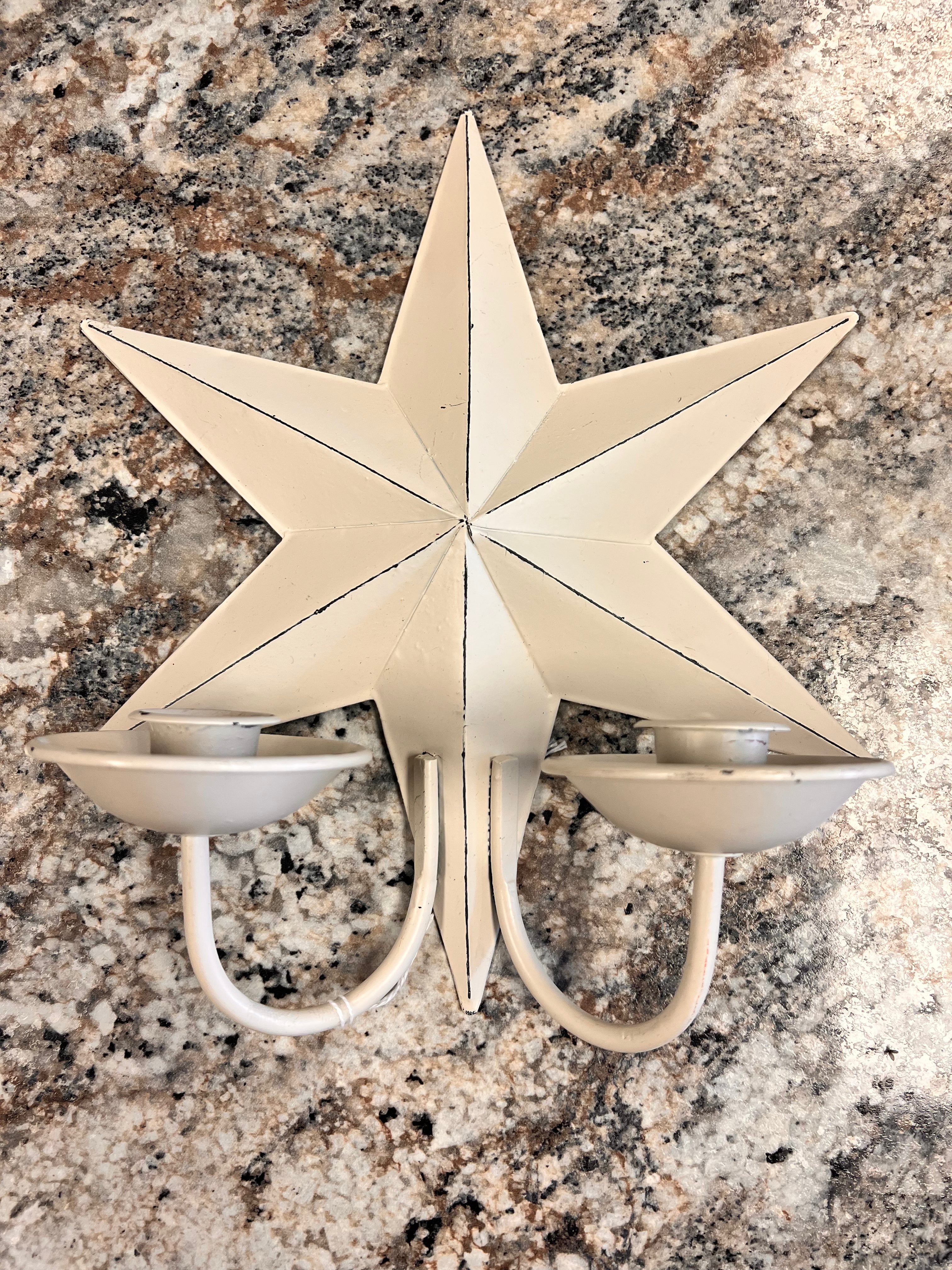 Star Candle Sconce