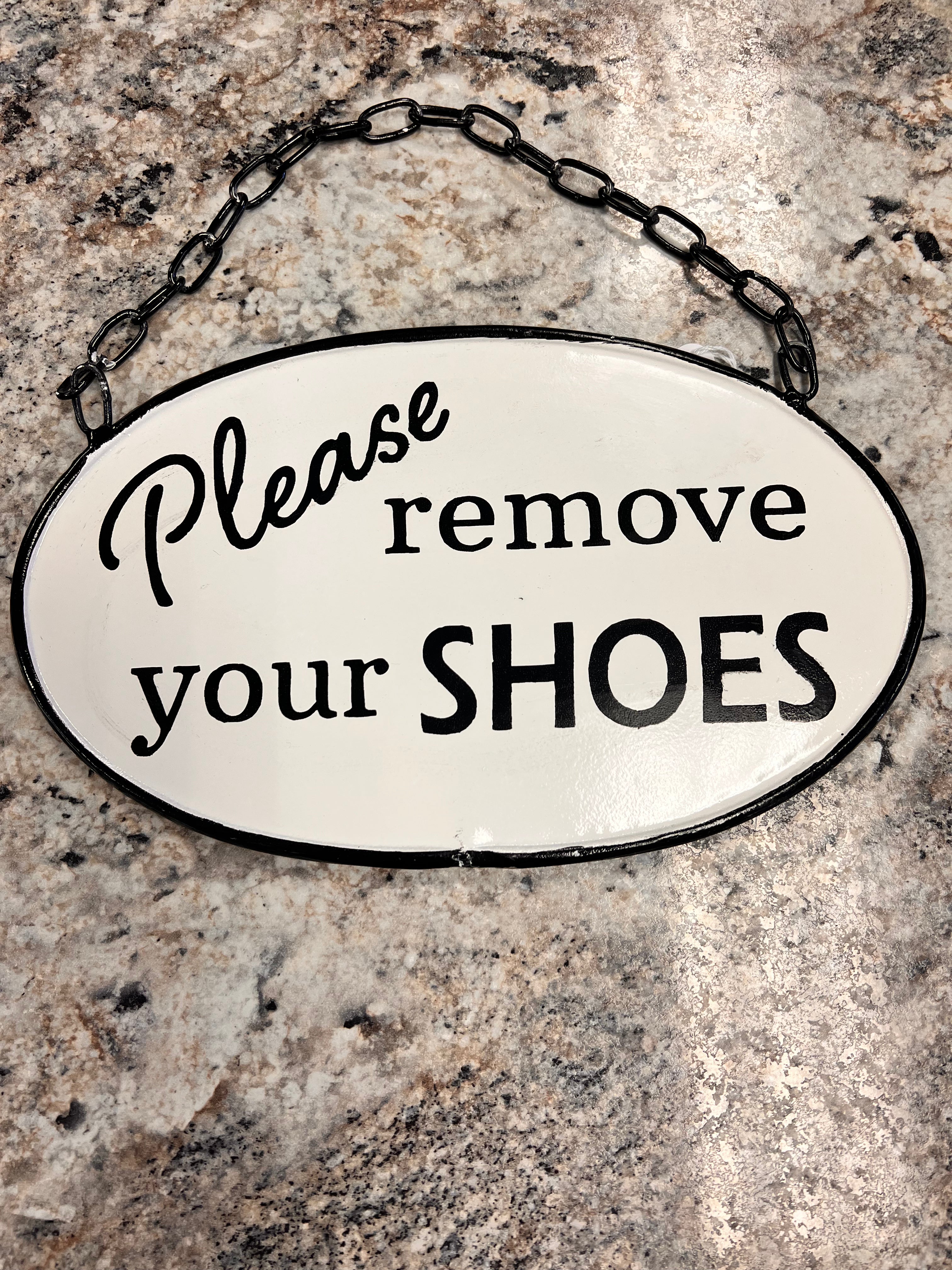 Shoes Off Sign