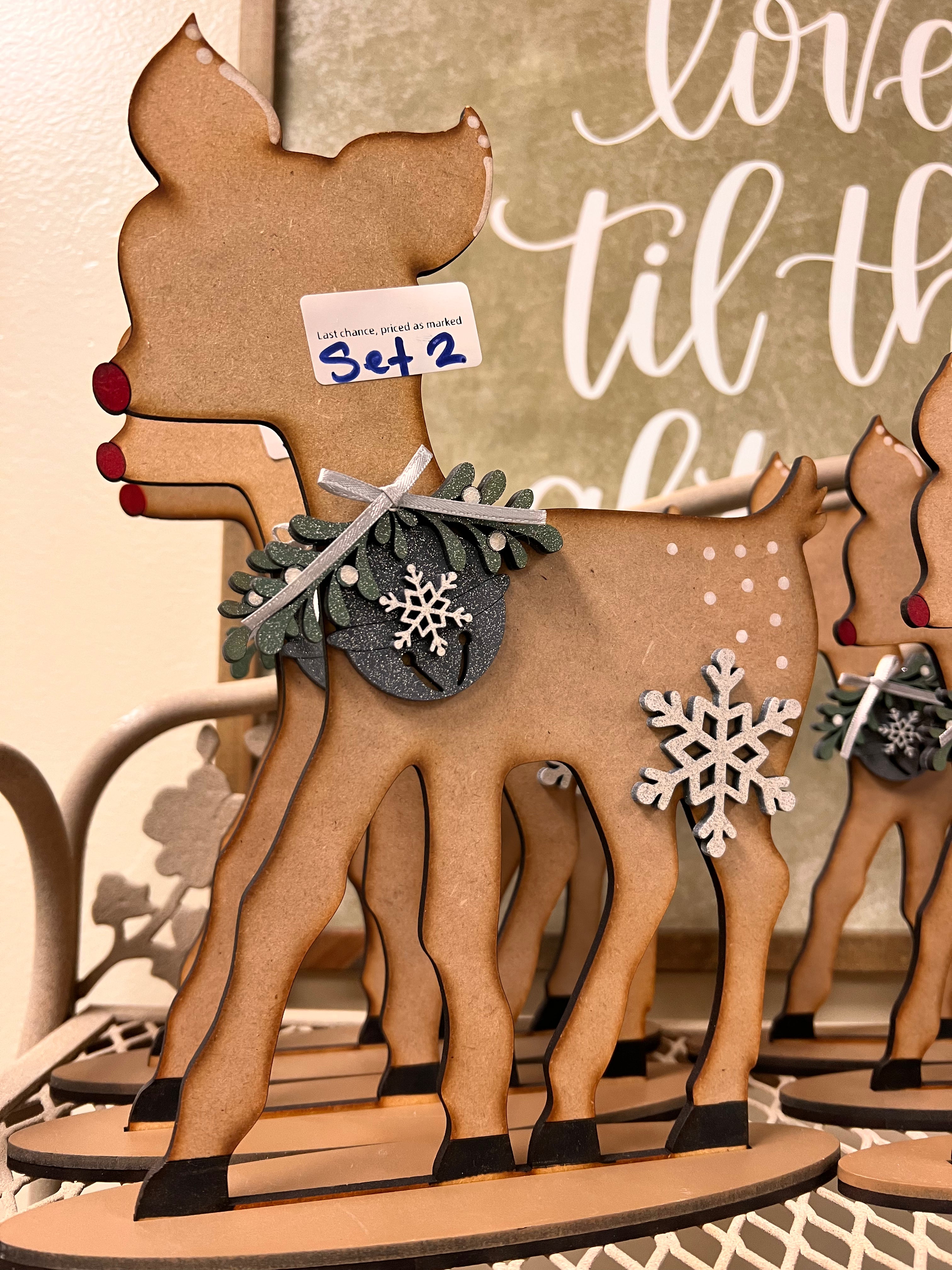 2 PC Deer Set