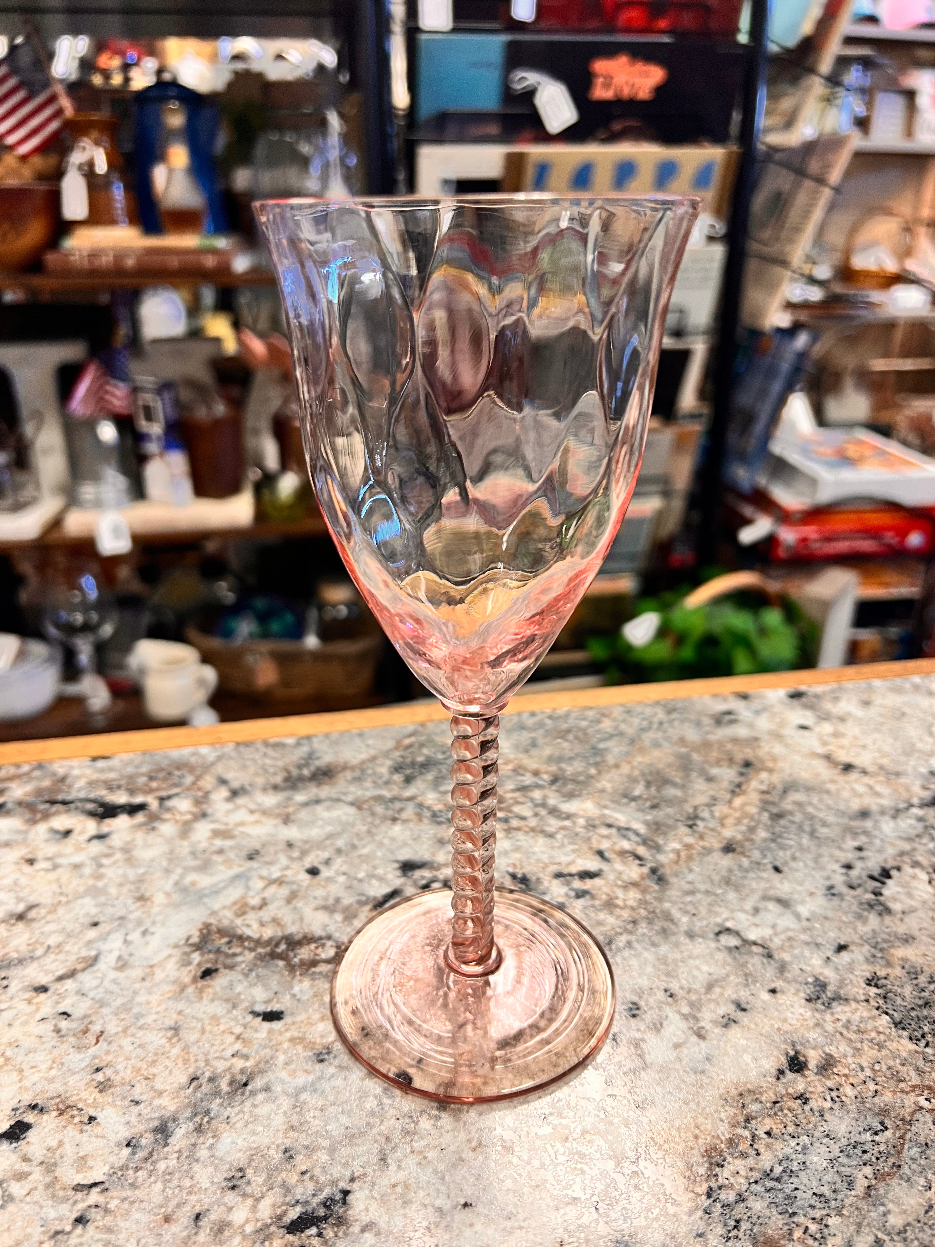 Pink Wine Glass