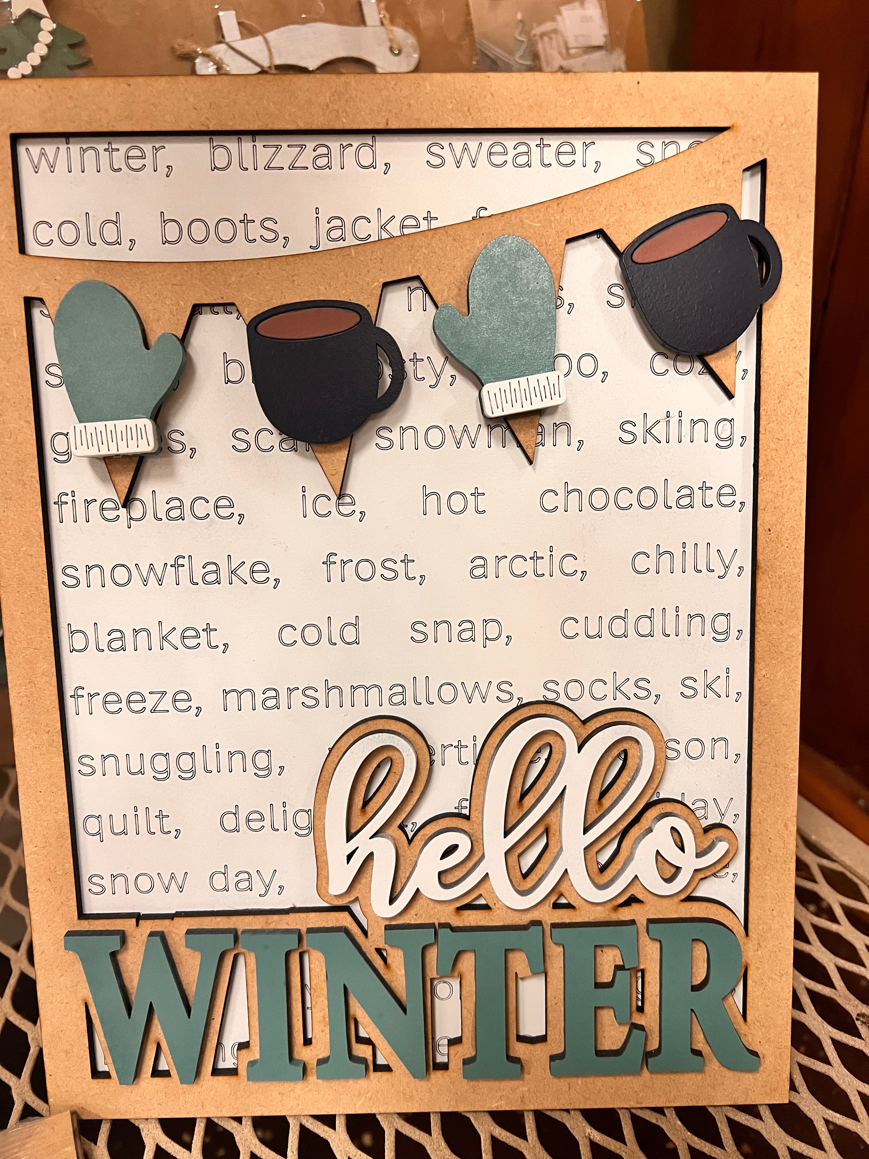 Hello Winter Sign
