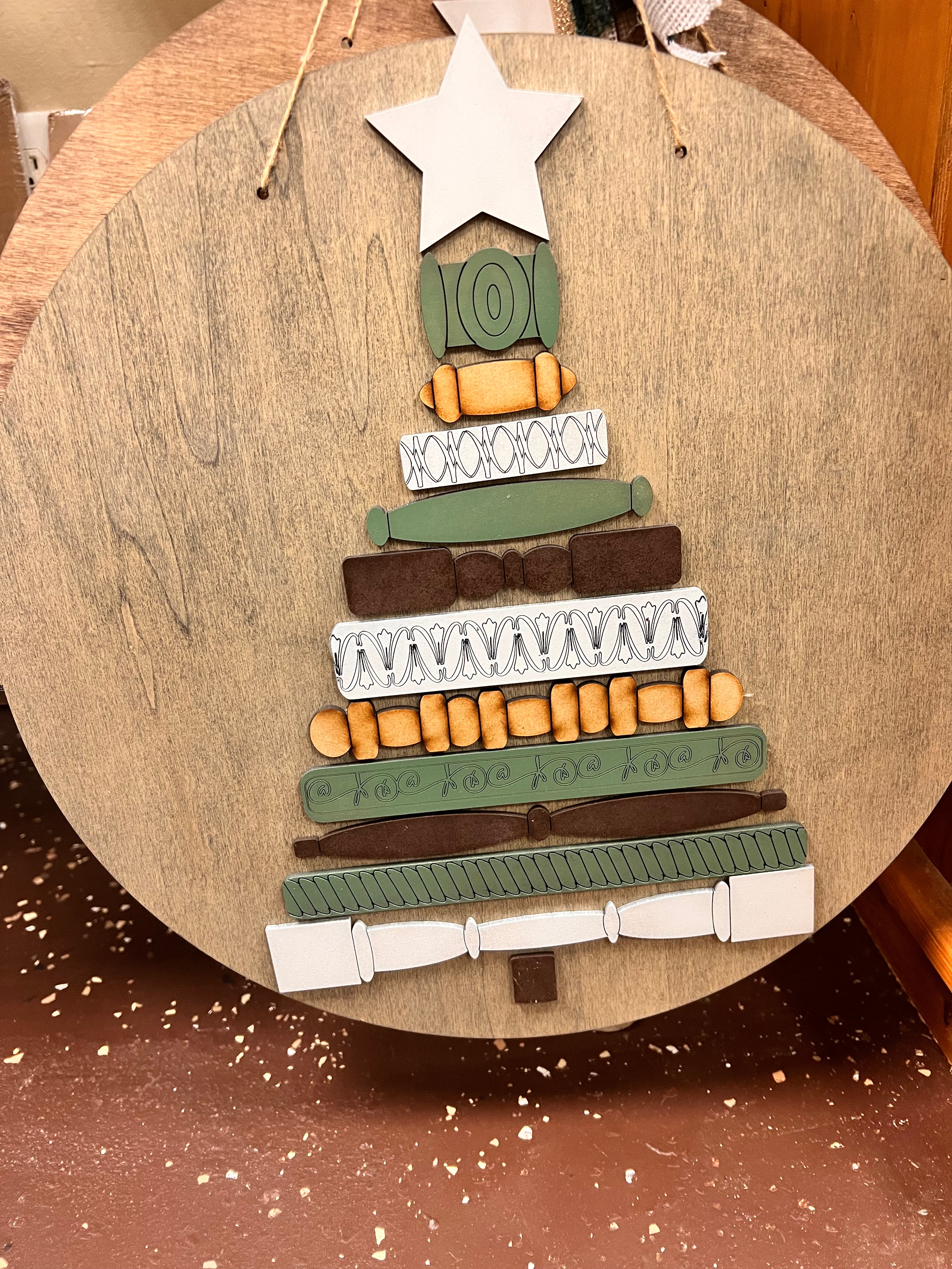 Christmas Tree Door Sign