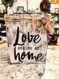 Love Wood Block