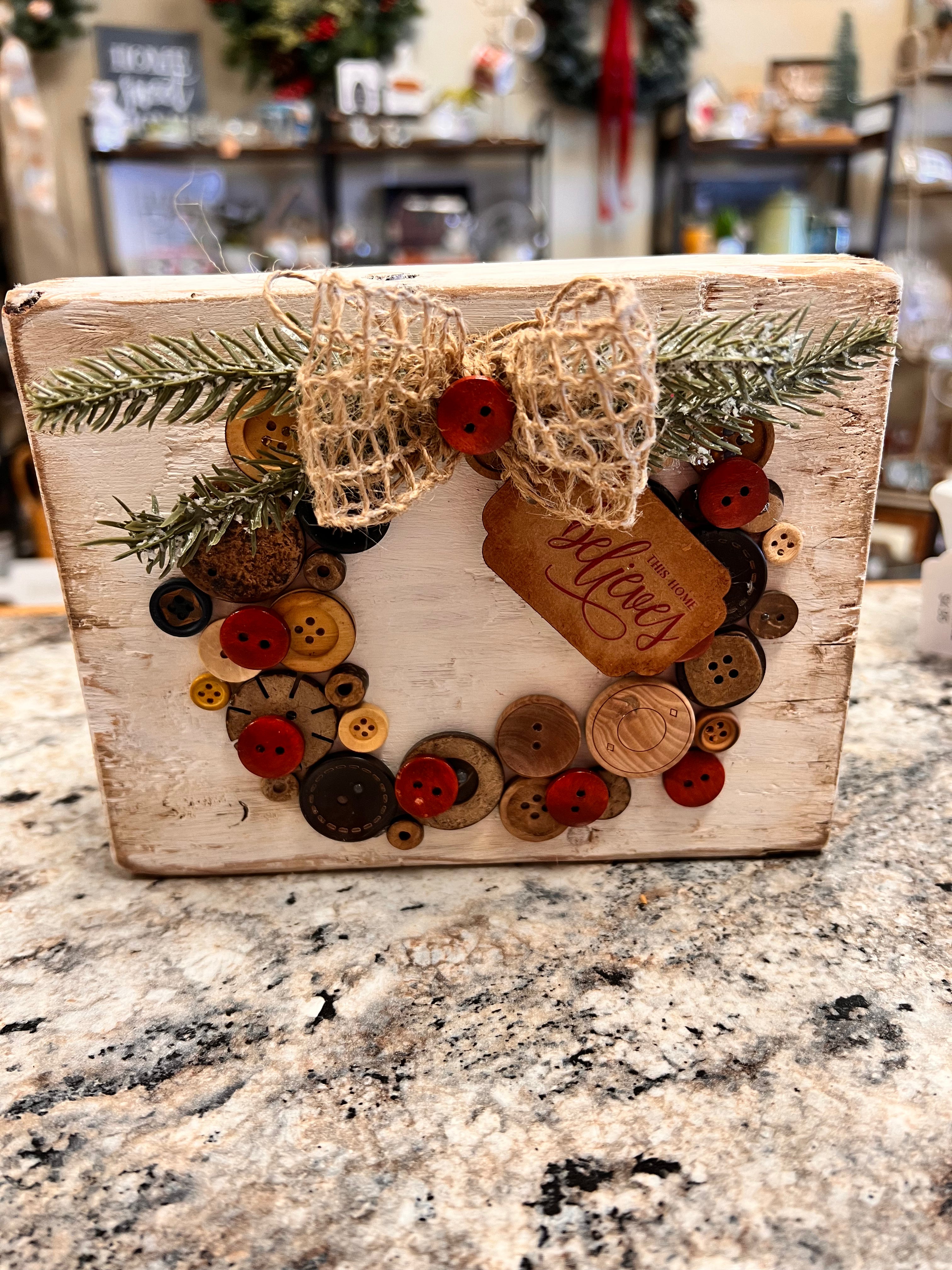 Button Wreath