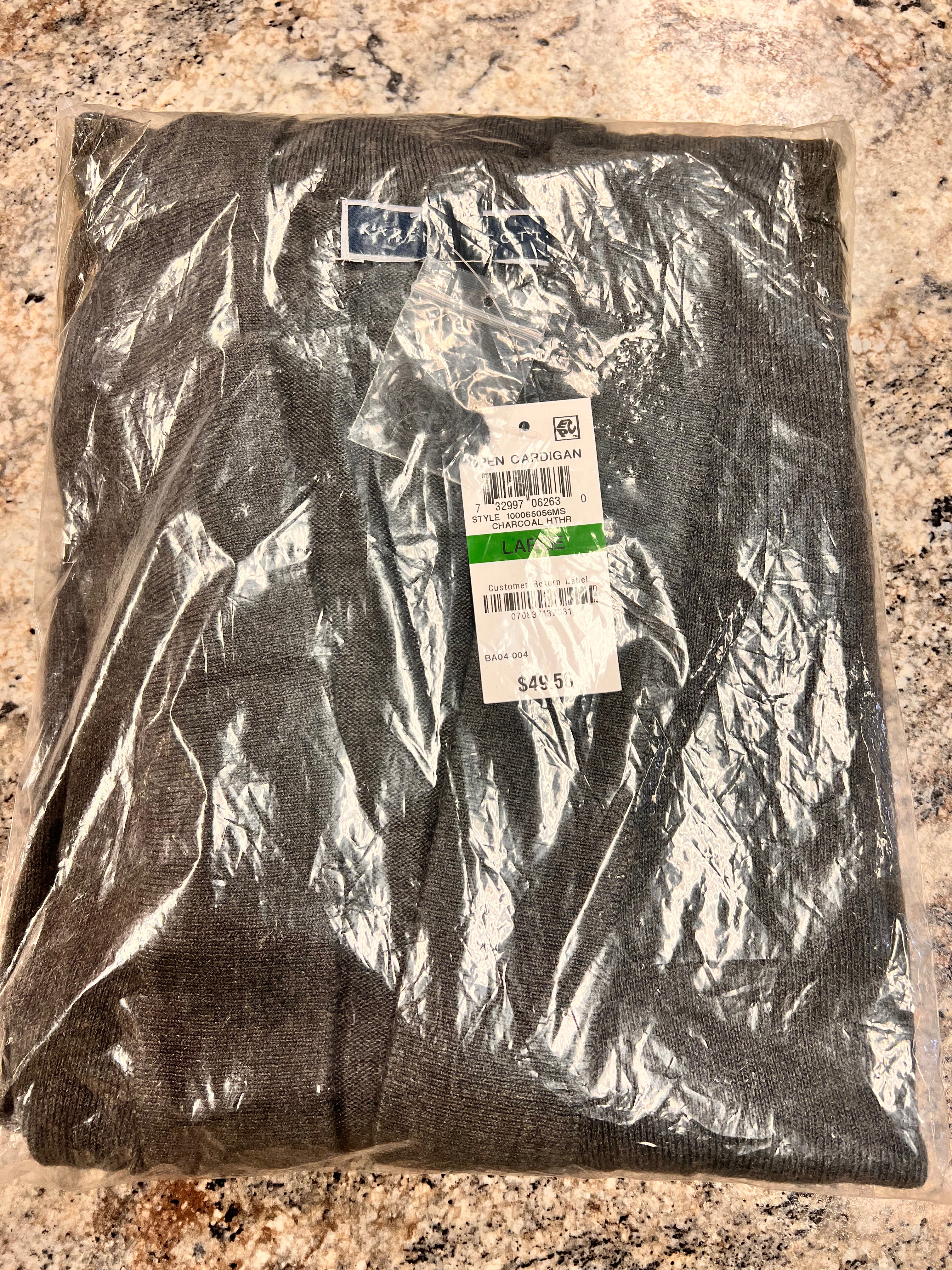 Charcoal Cardigan L