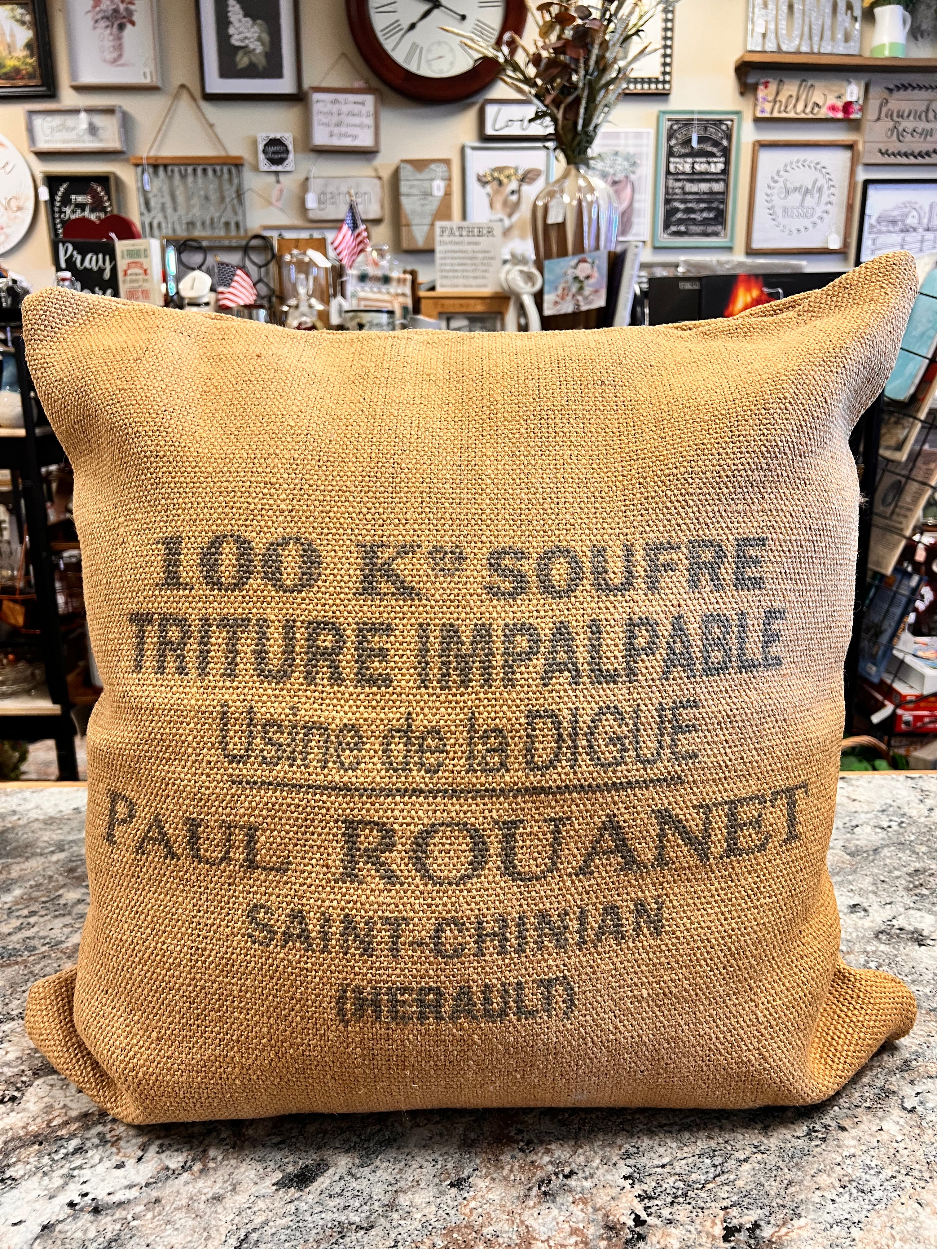 Burlap Pillow
