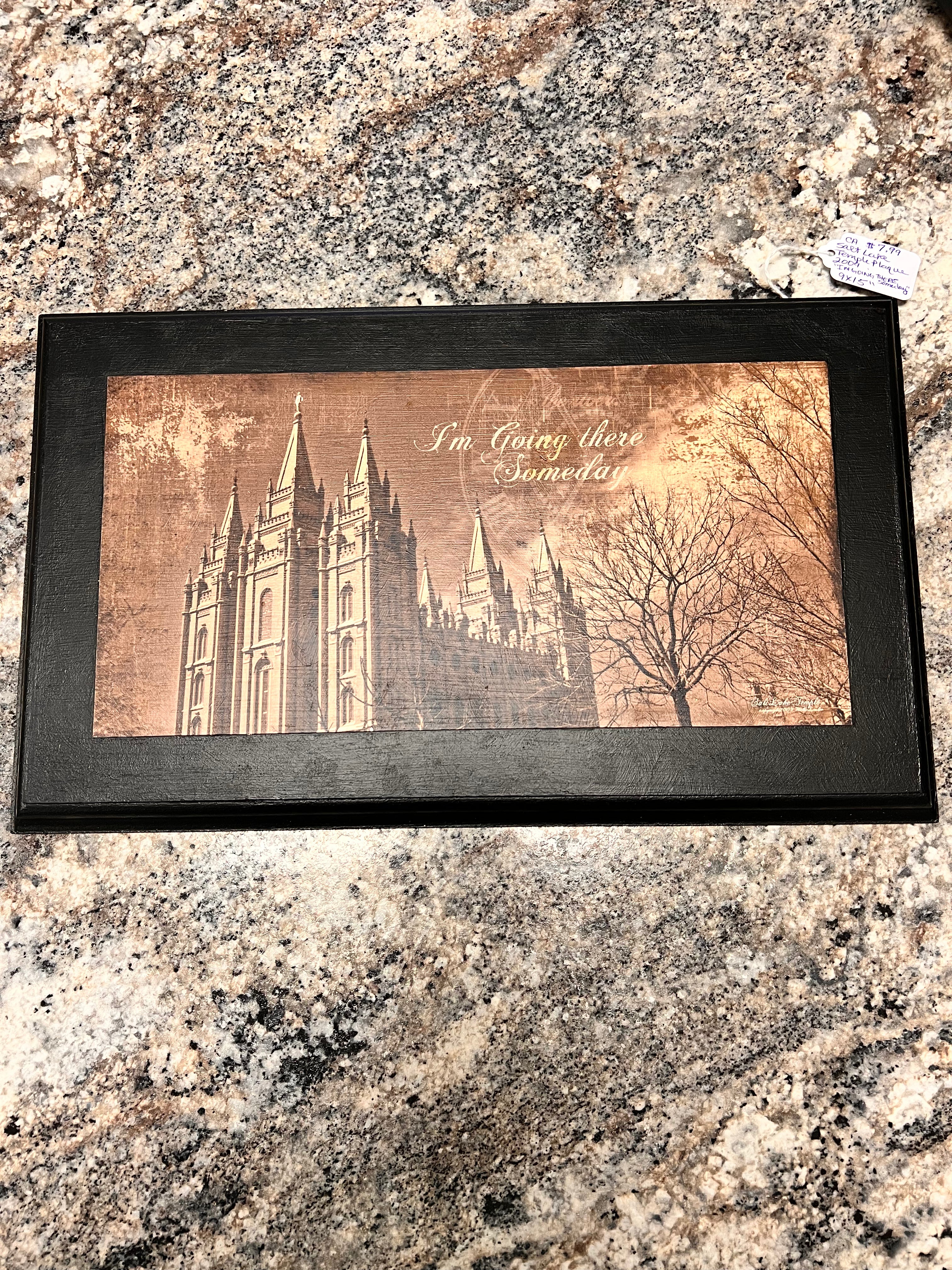 Temple Plaque