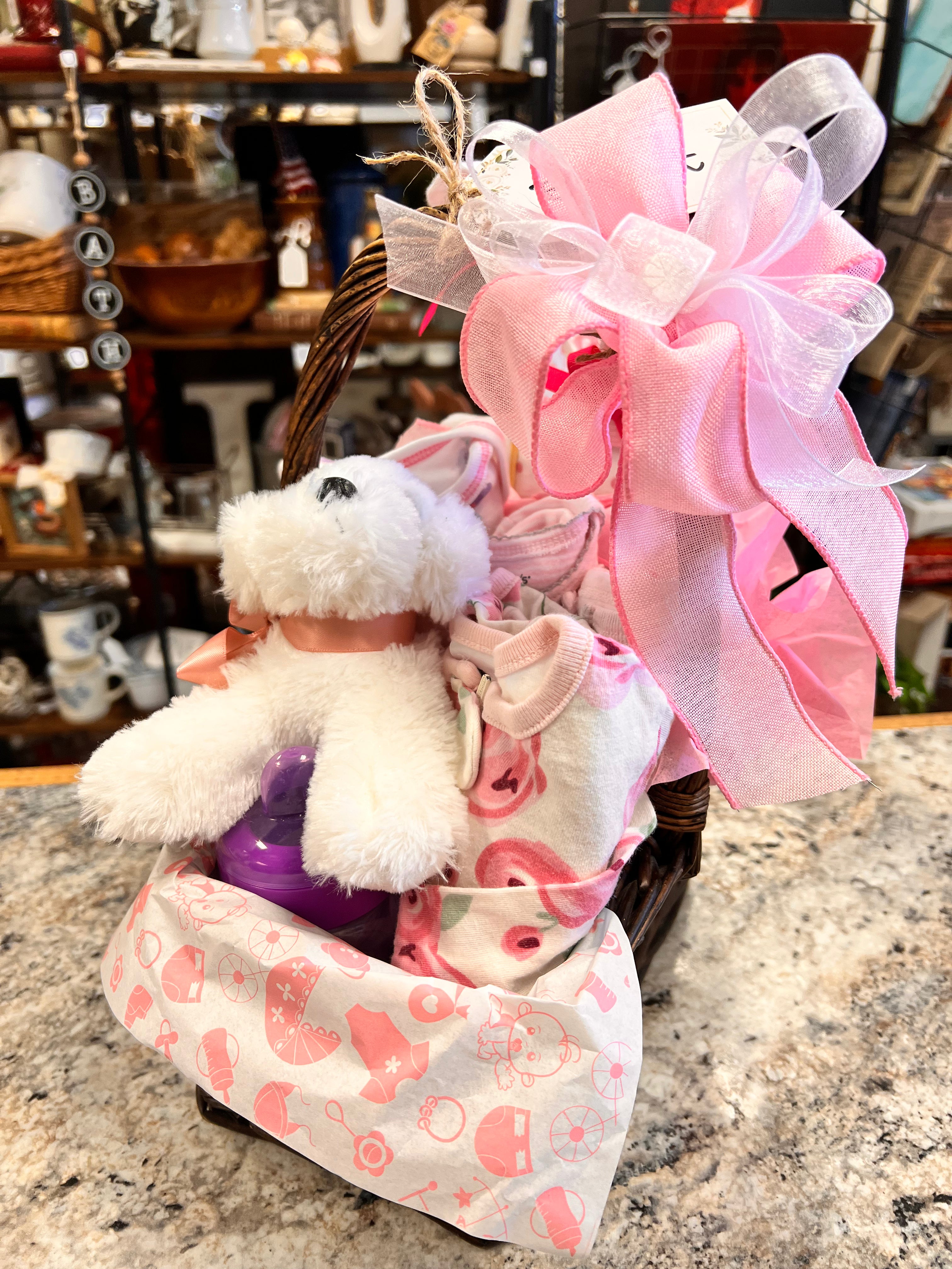 Pink Gift Basket