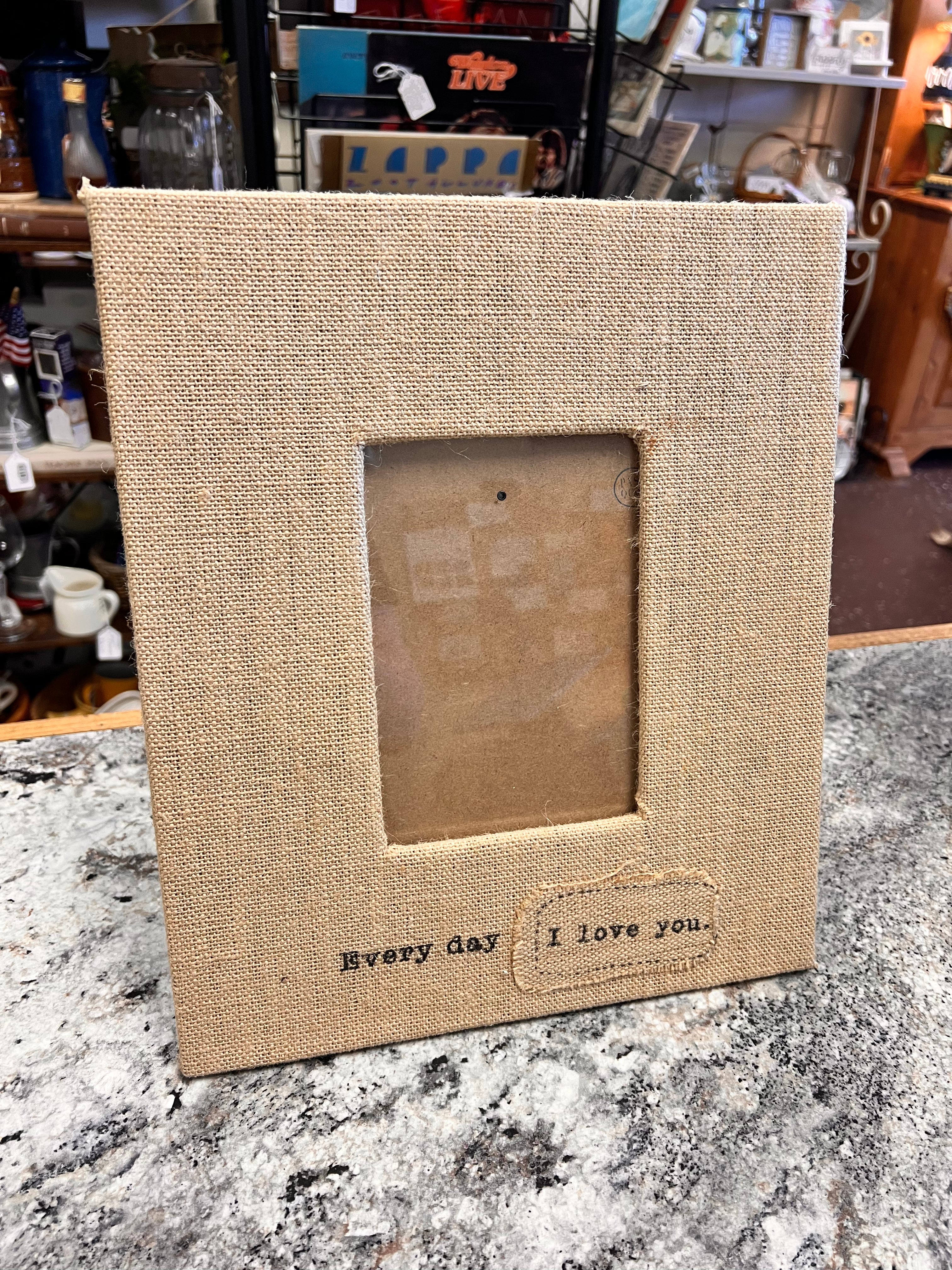 Burlap Frame