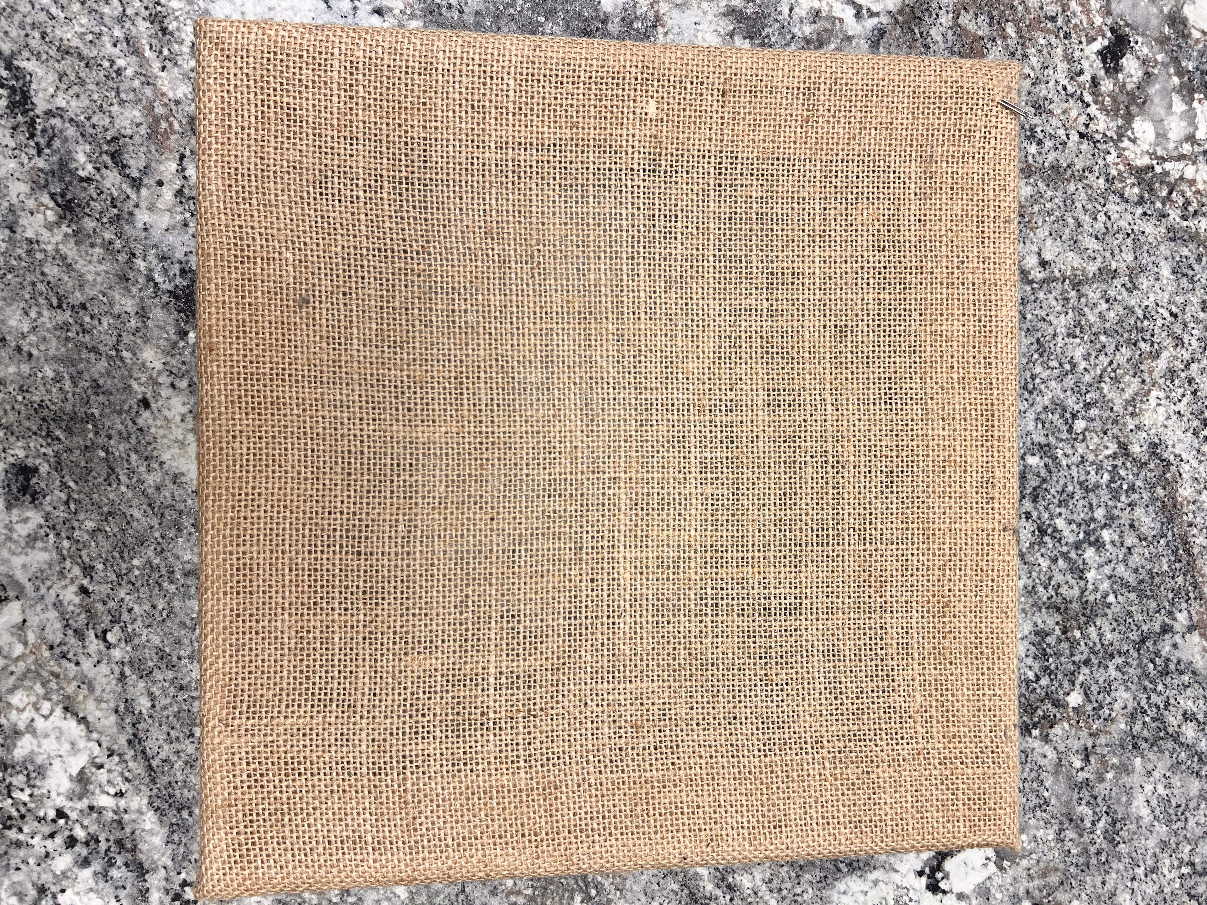 Burlap Project Sign