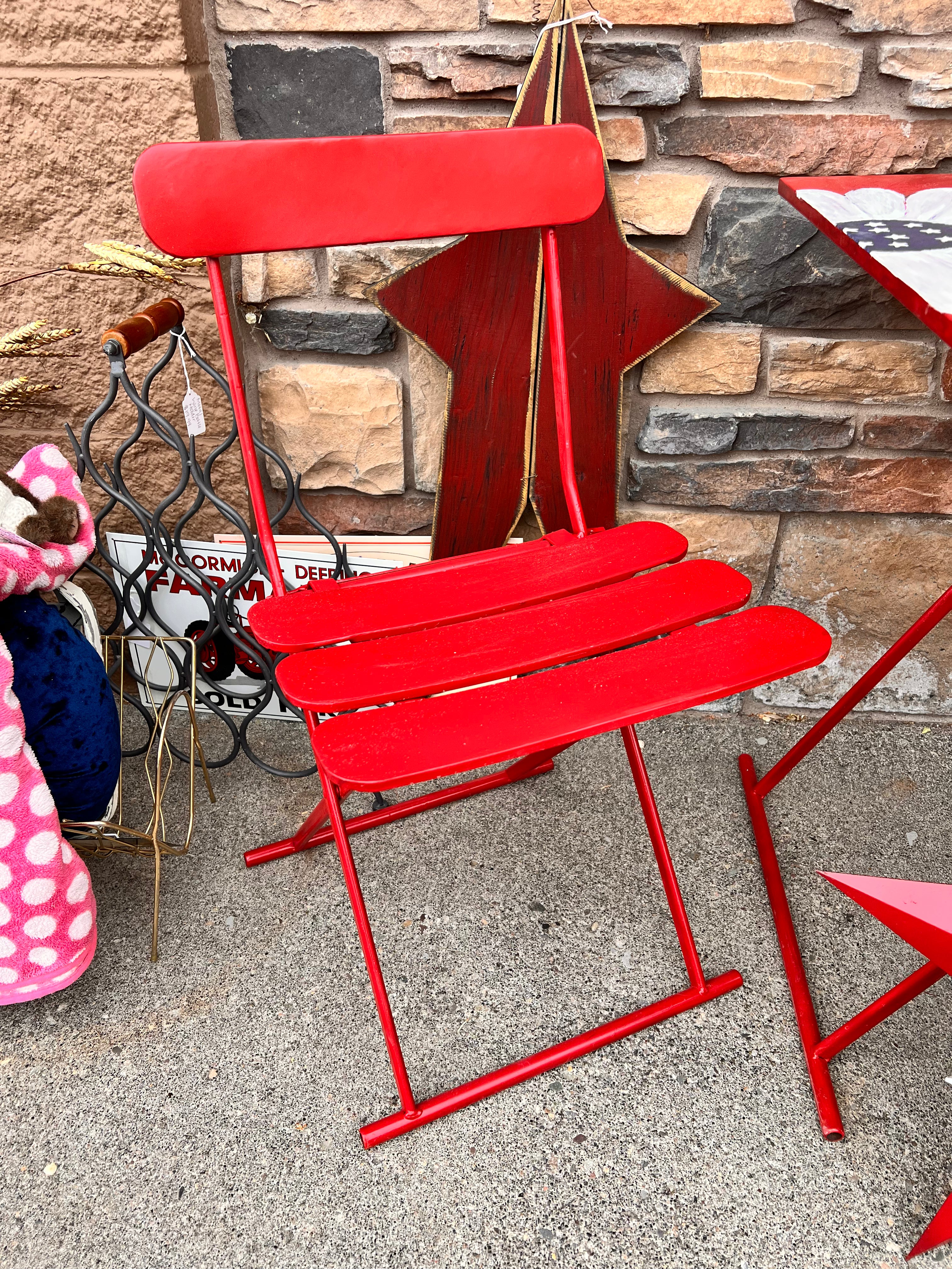 Red Bistro Set