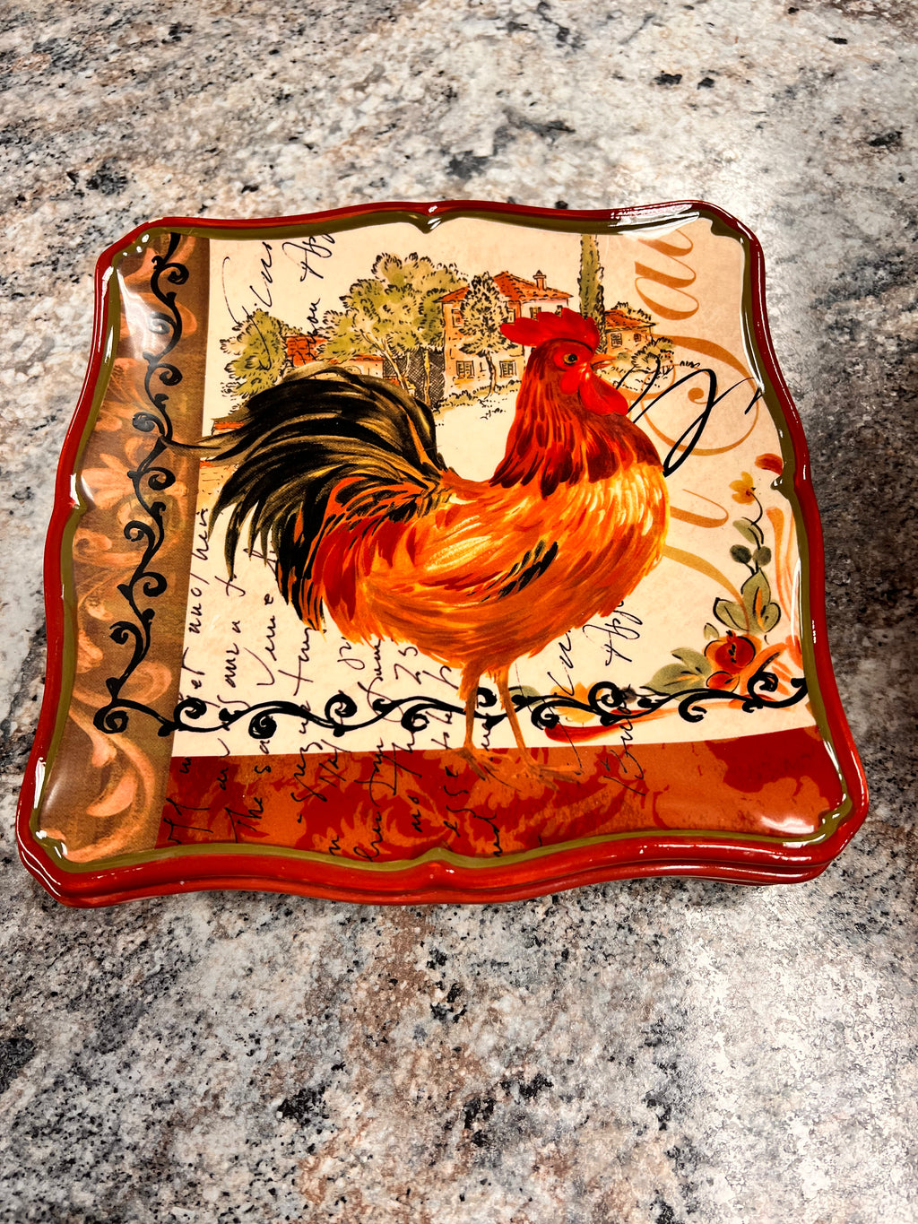 Rooster Plate JM
