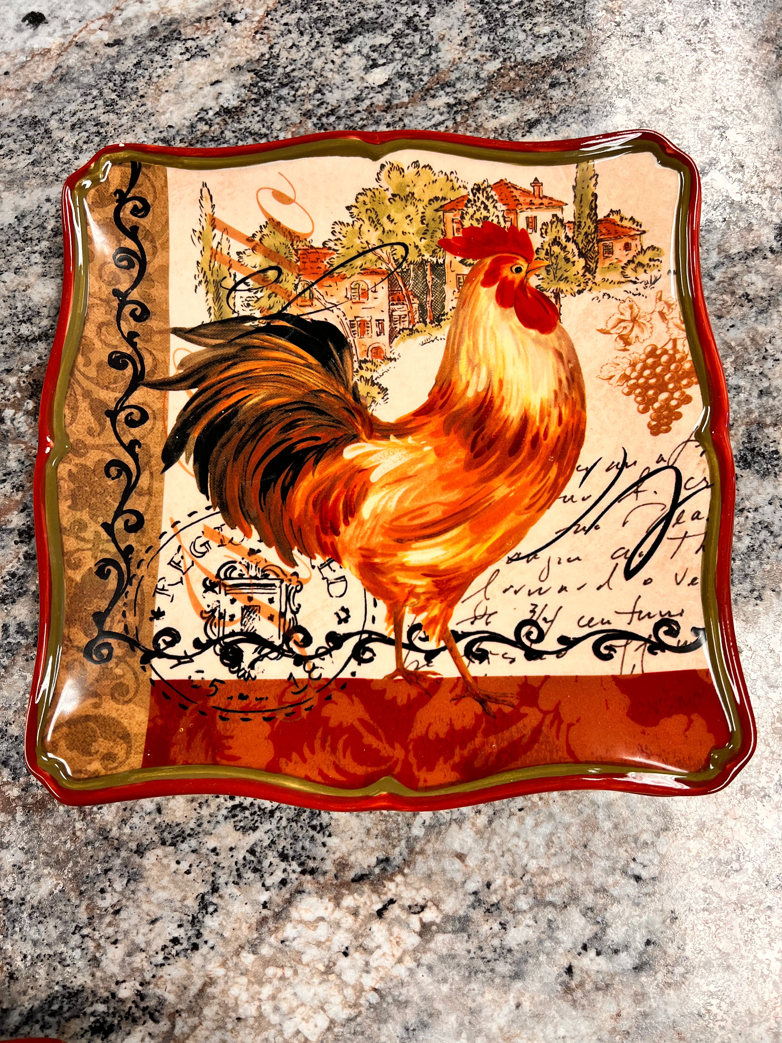 Rooster Plate JM