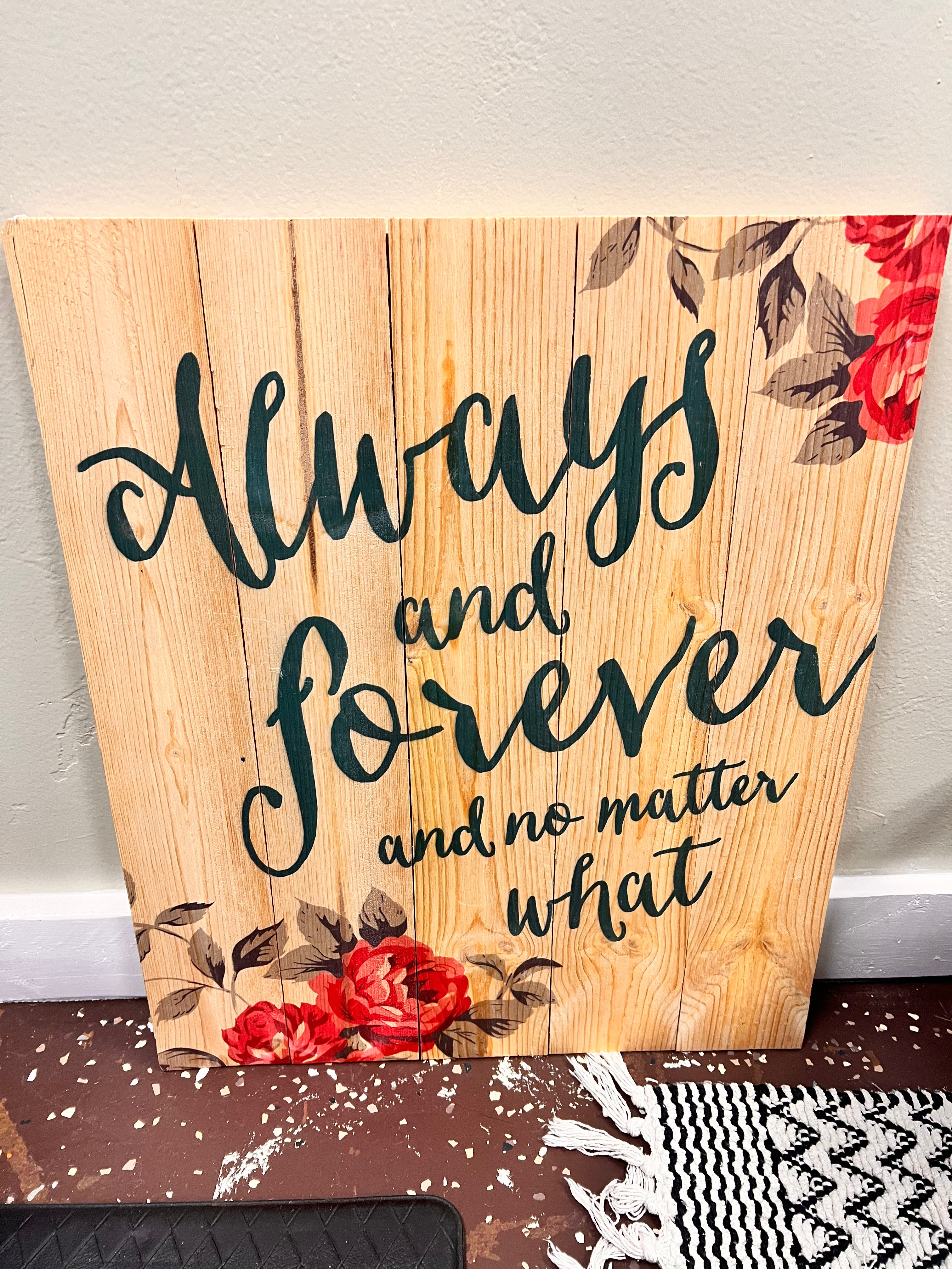 Wood Sign JM