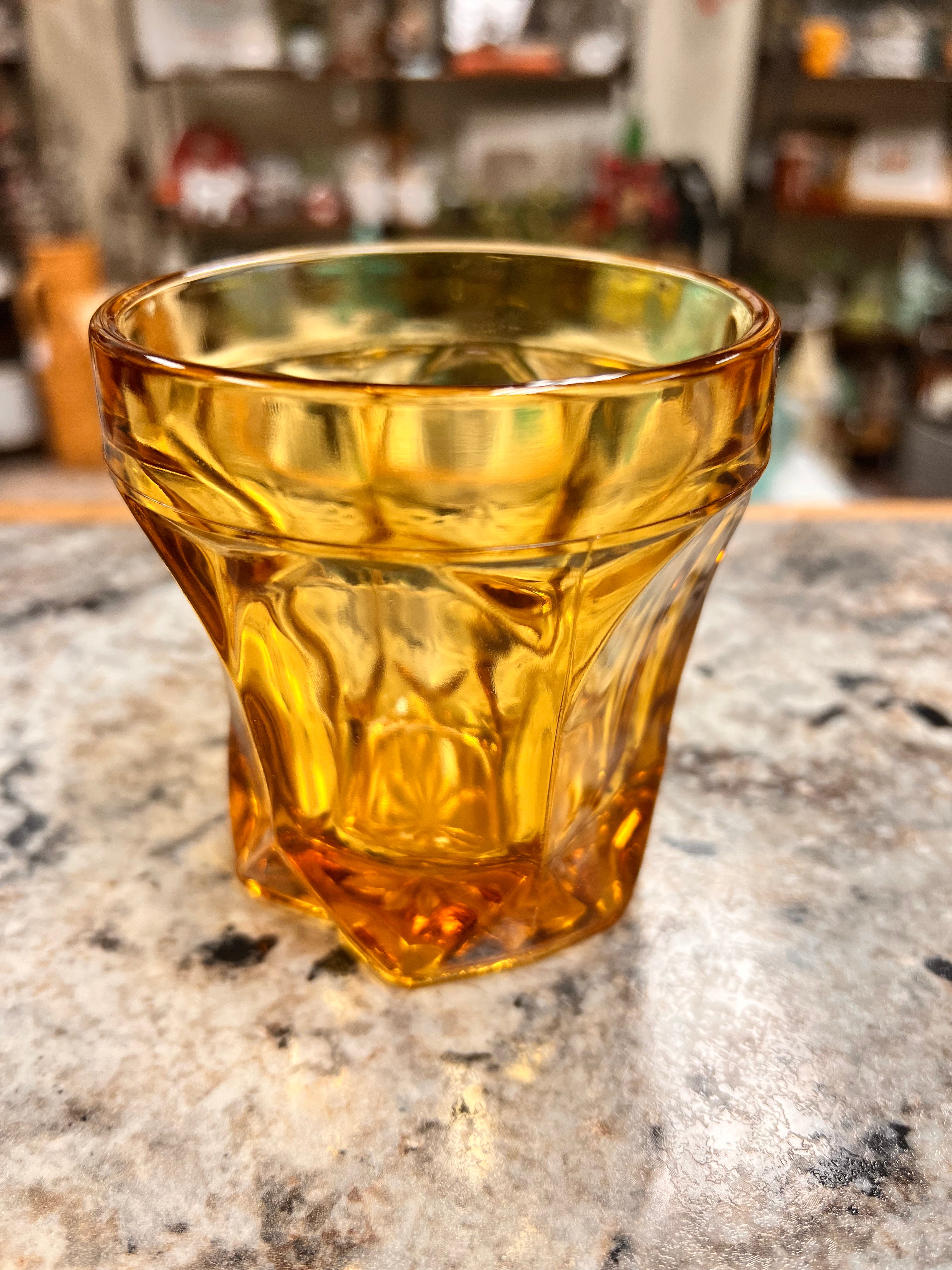 Fairfield Amber Glass