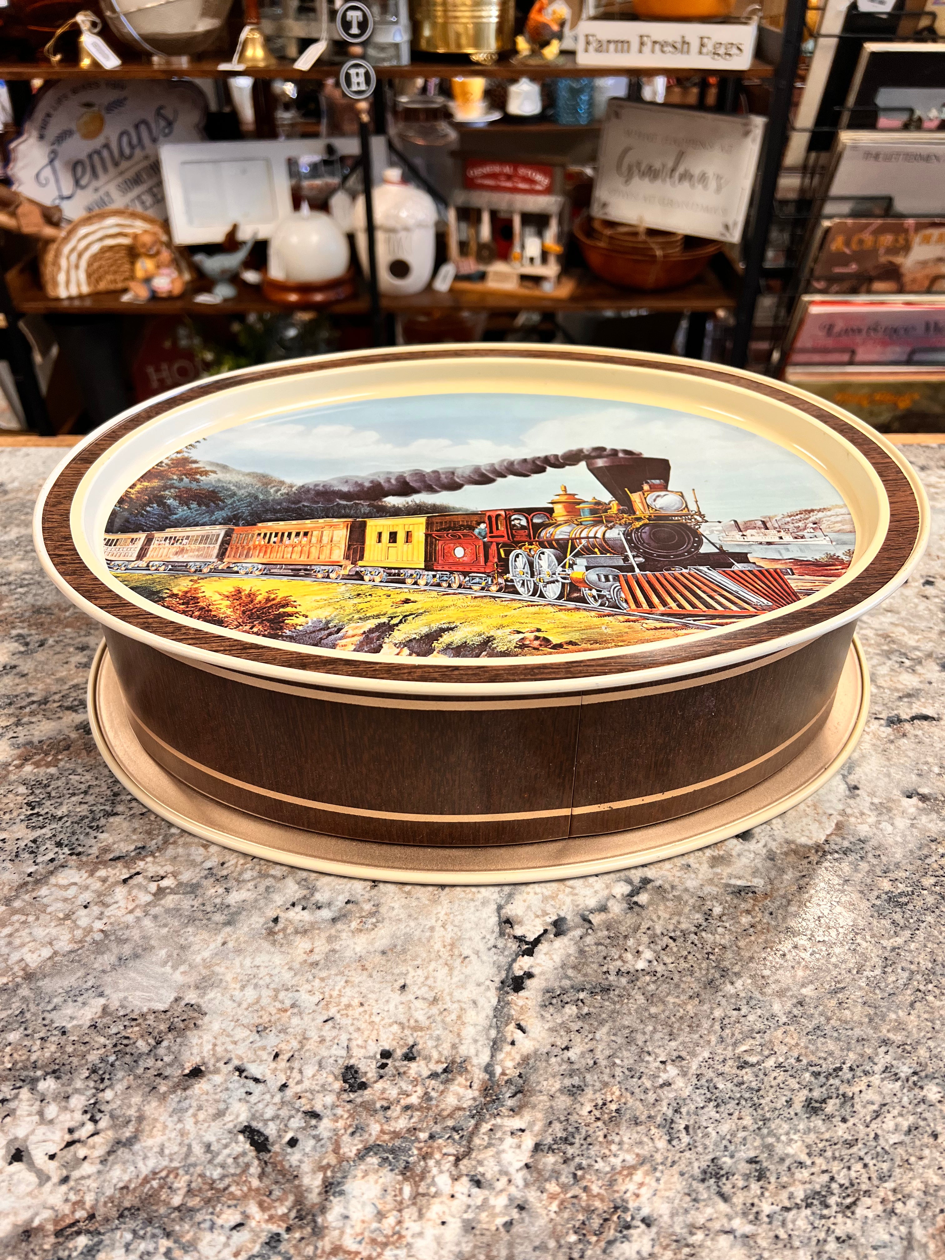 Tin & Platter Set
