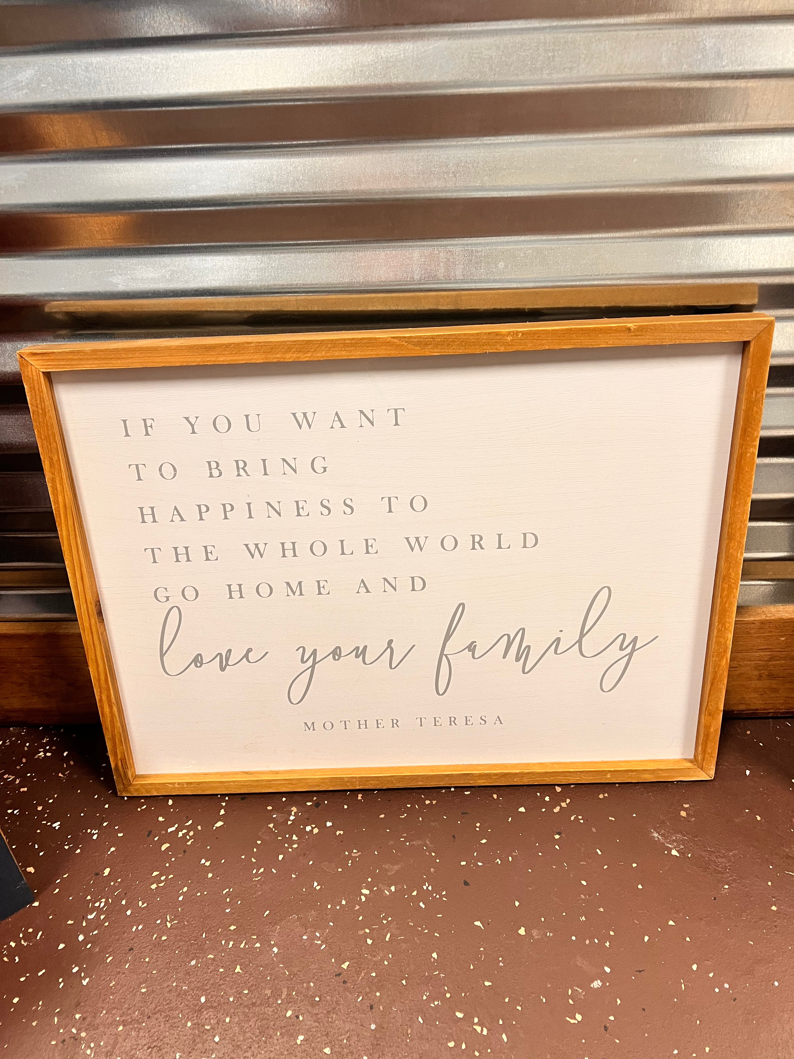 Mother Teresa Sign
