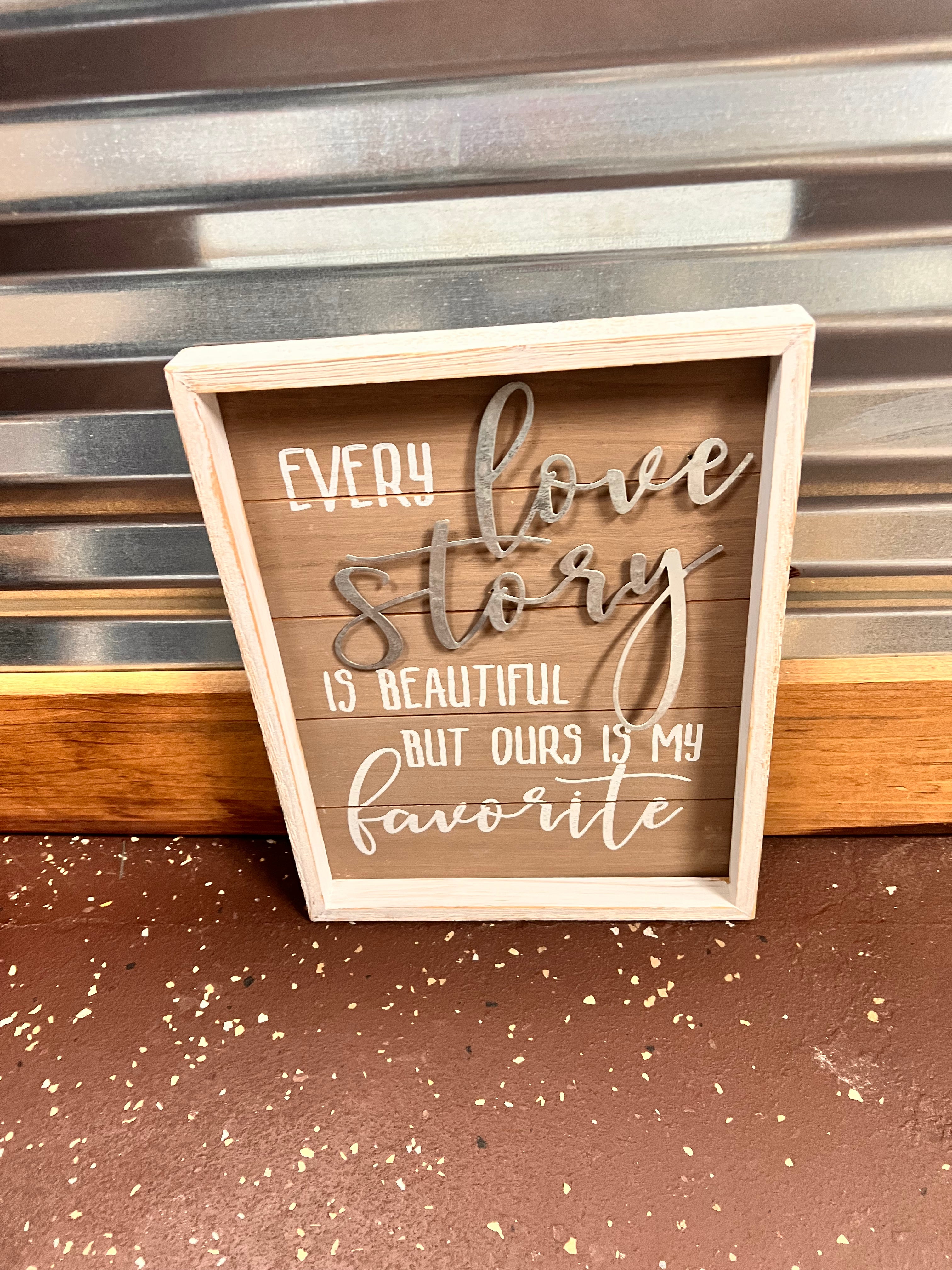 Love Story Sign