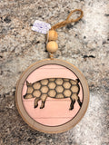 Wood Pig Decor