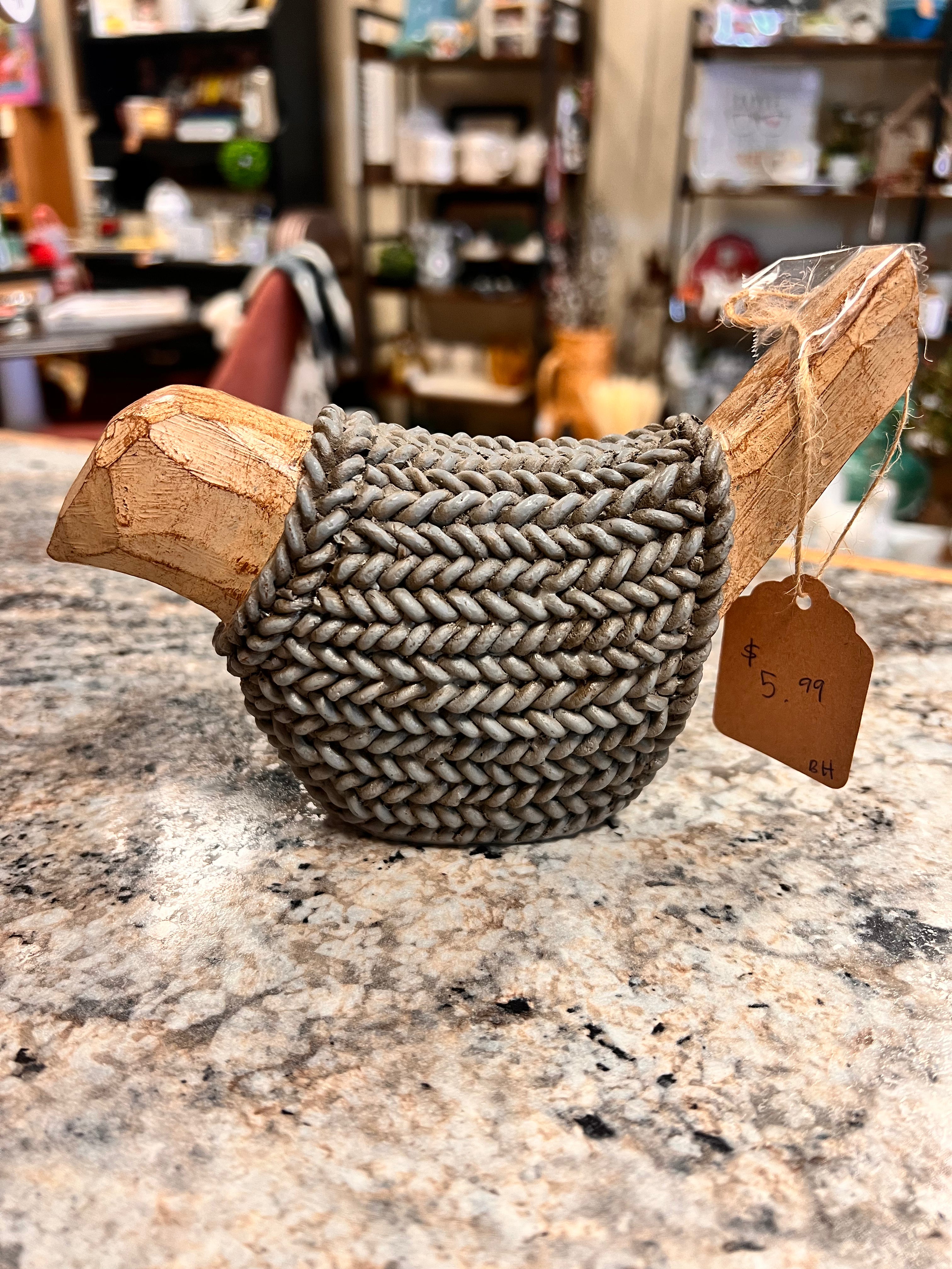 Wood Bird Decor