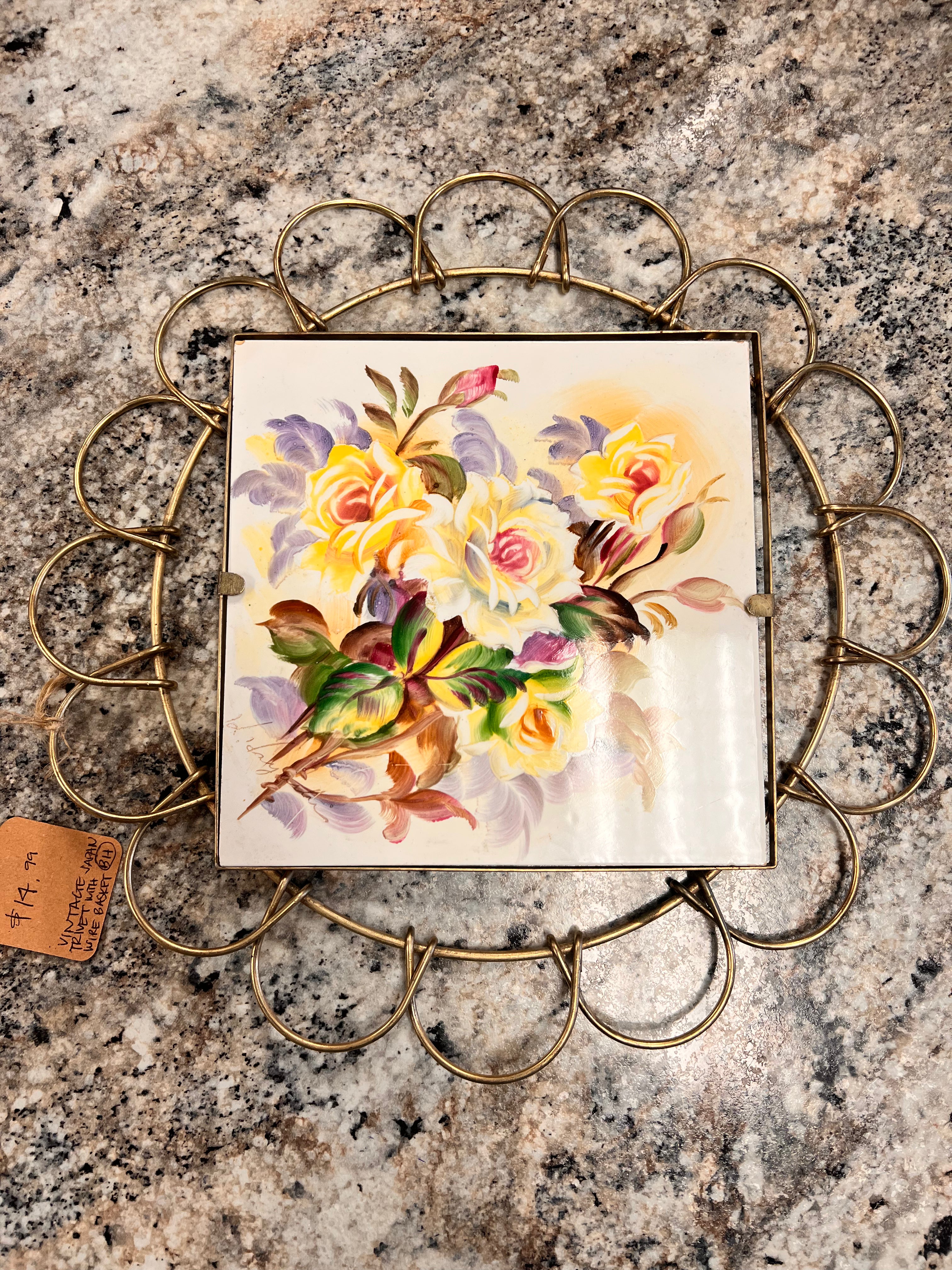 Vintage Trivet Basket