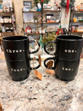 1 2 3 4 Mug Set