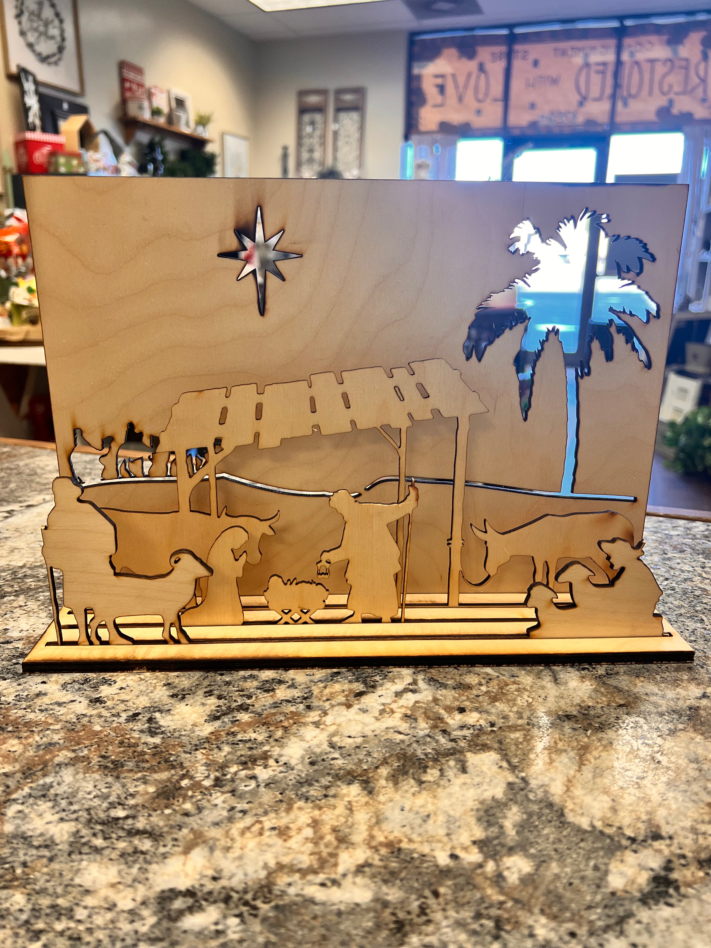 Engraved Nativity