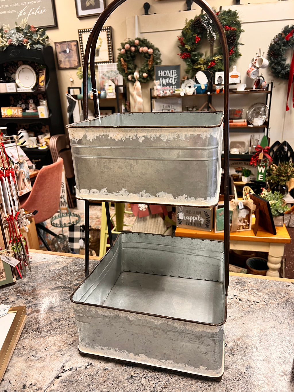 Metal Tiered Tray