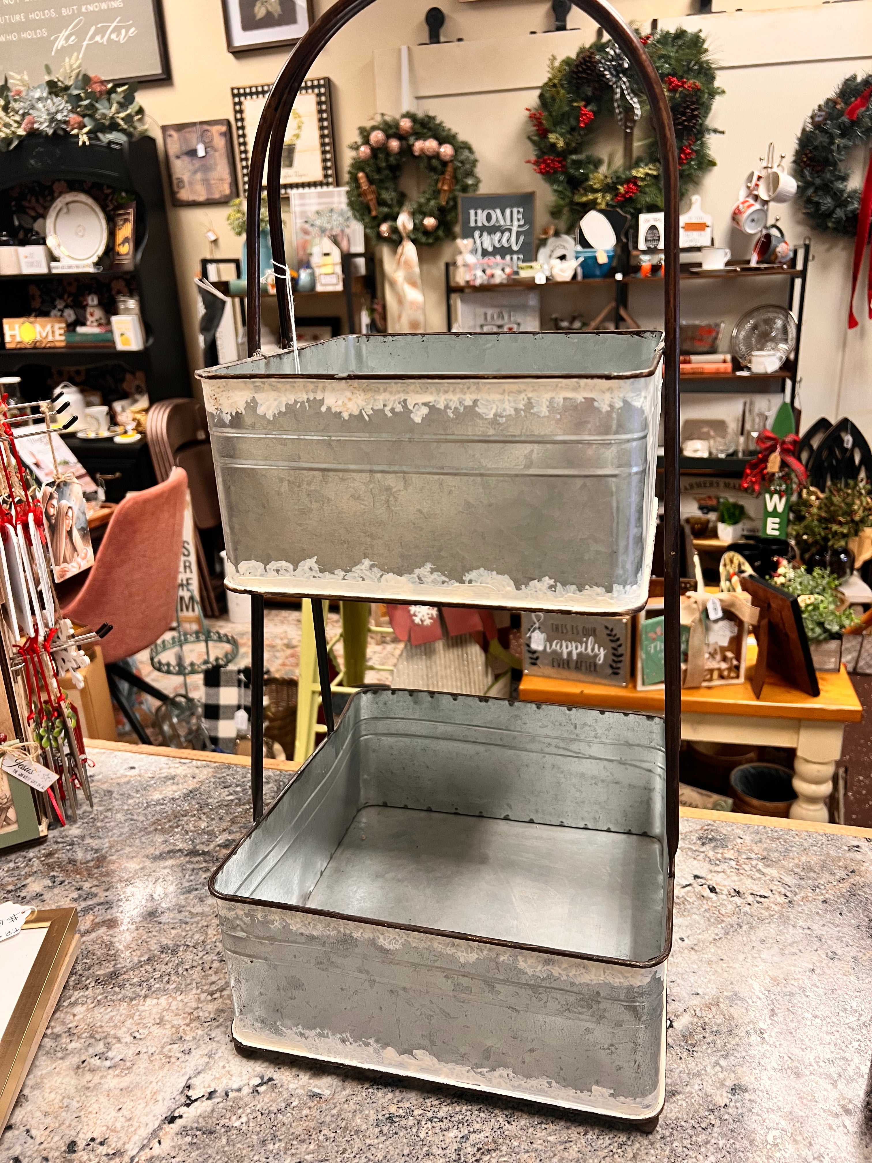 Metal Tiered Tray