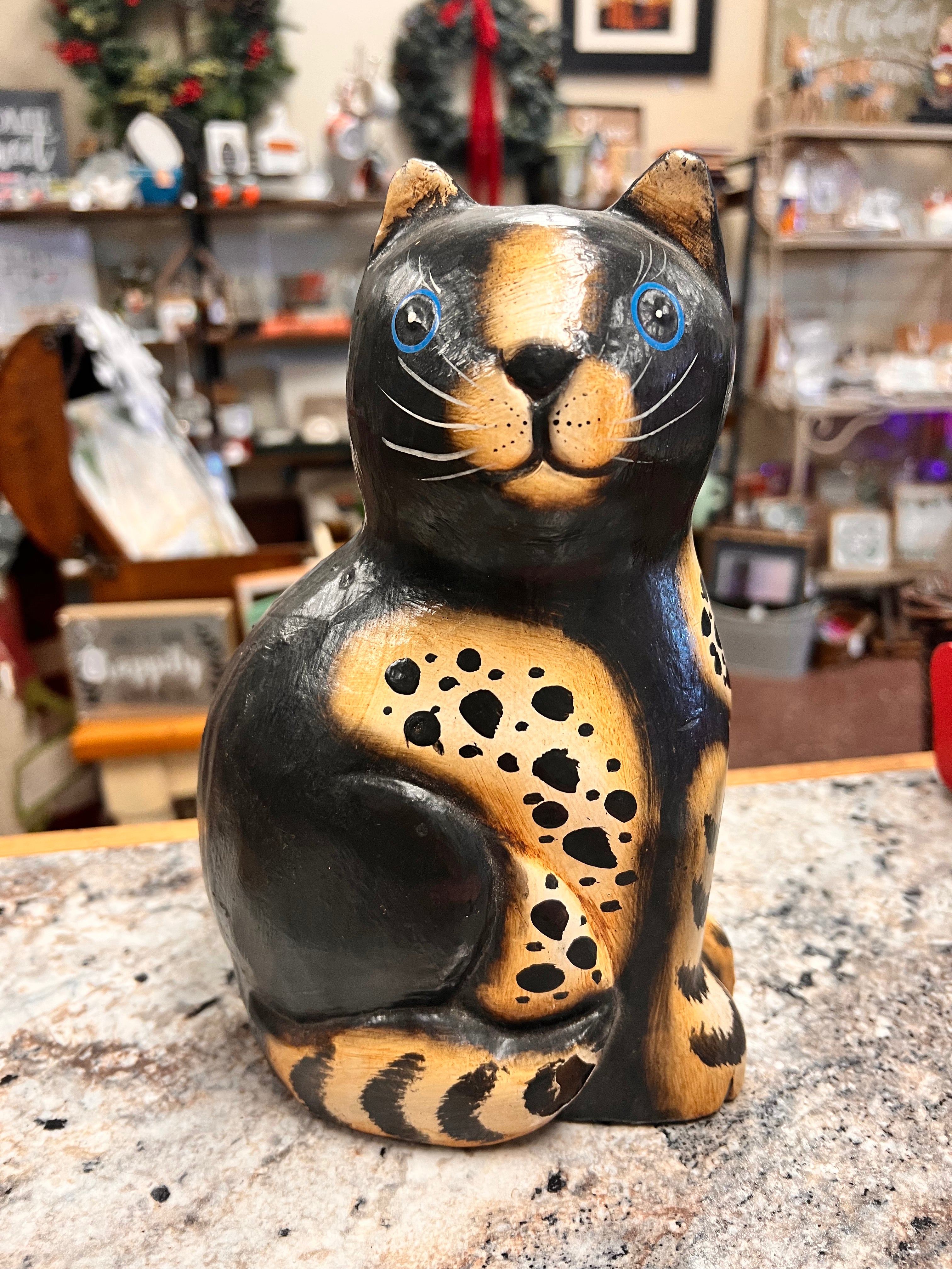 Vintage Wood Cat