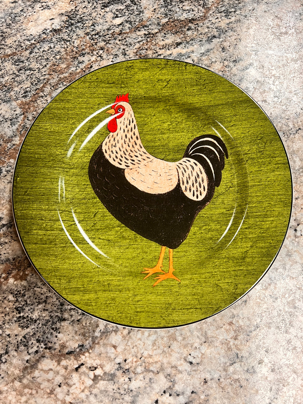 Rooster Plate