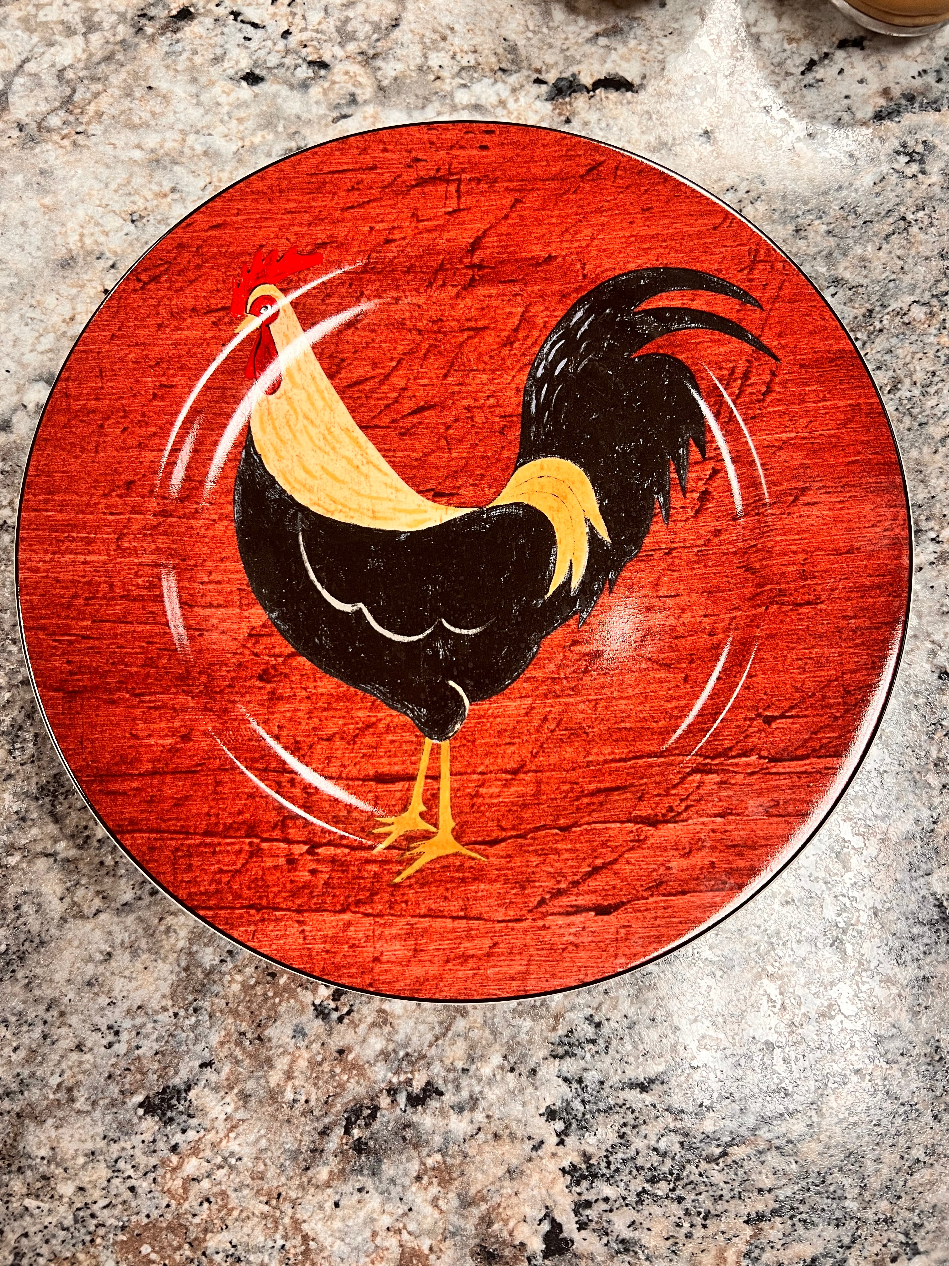 Rooster Plate
