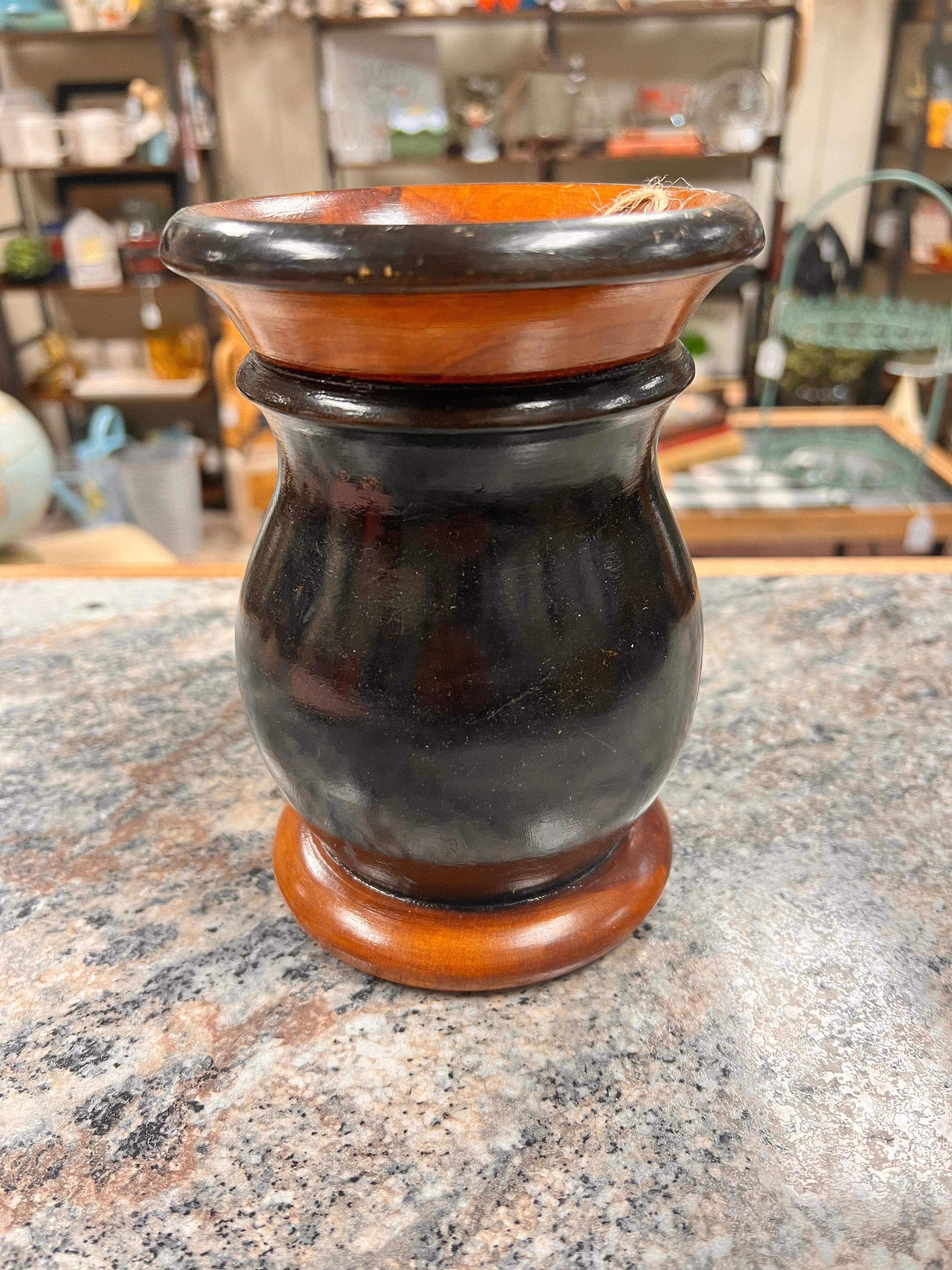 Wood Vase