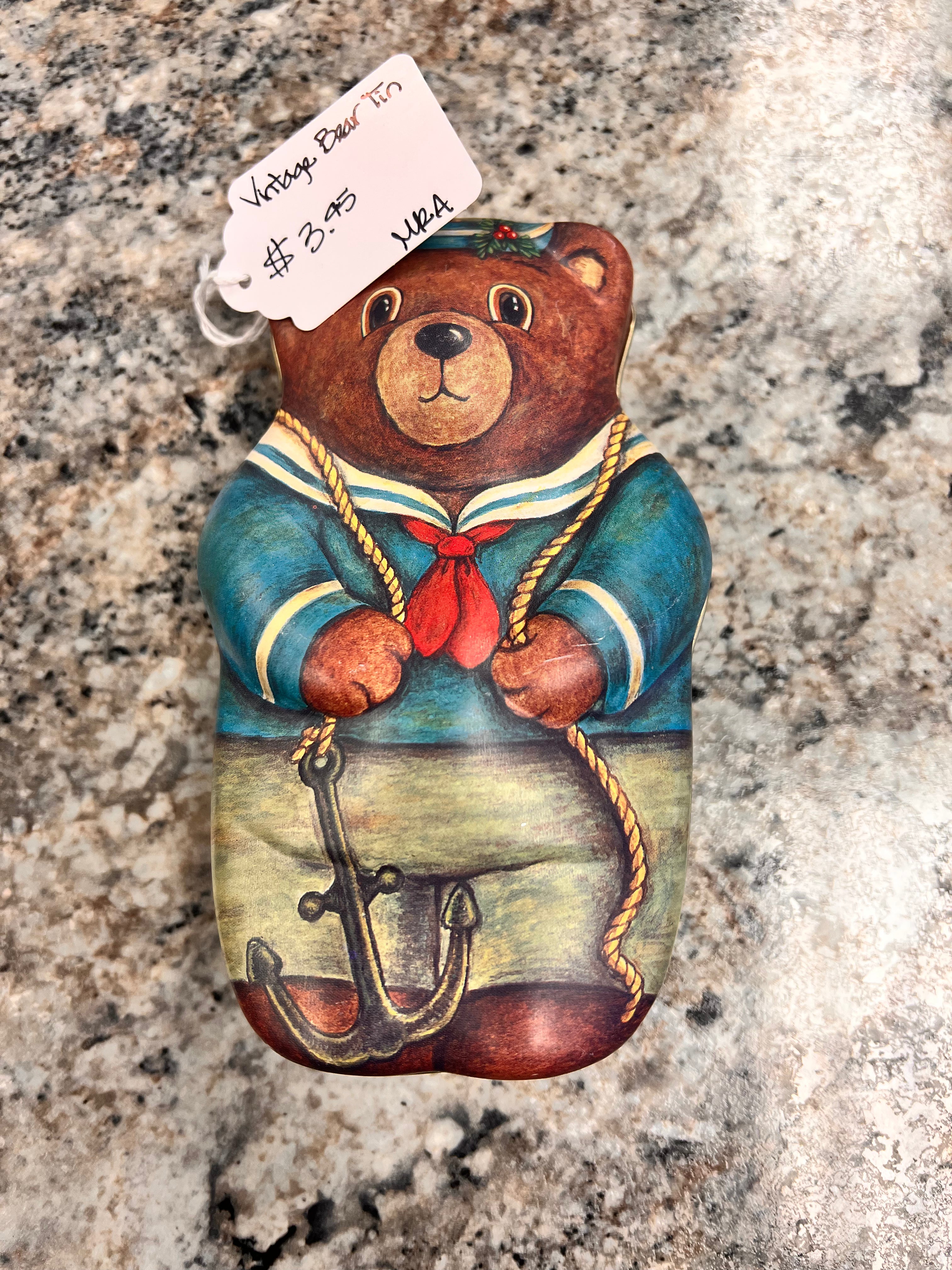 Vintage Bear Tin