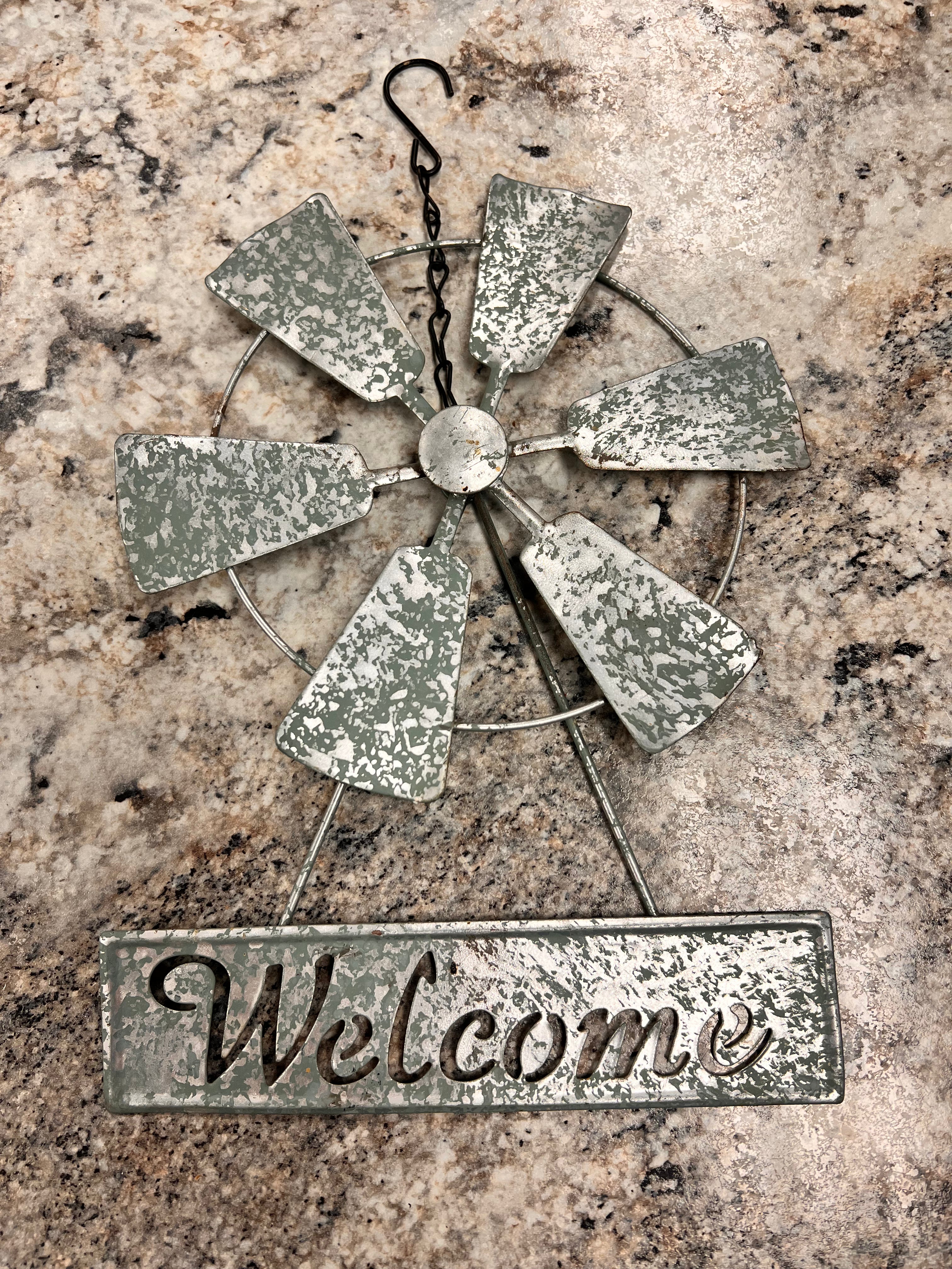 Metal Welcome Sign