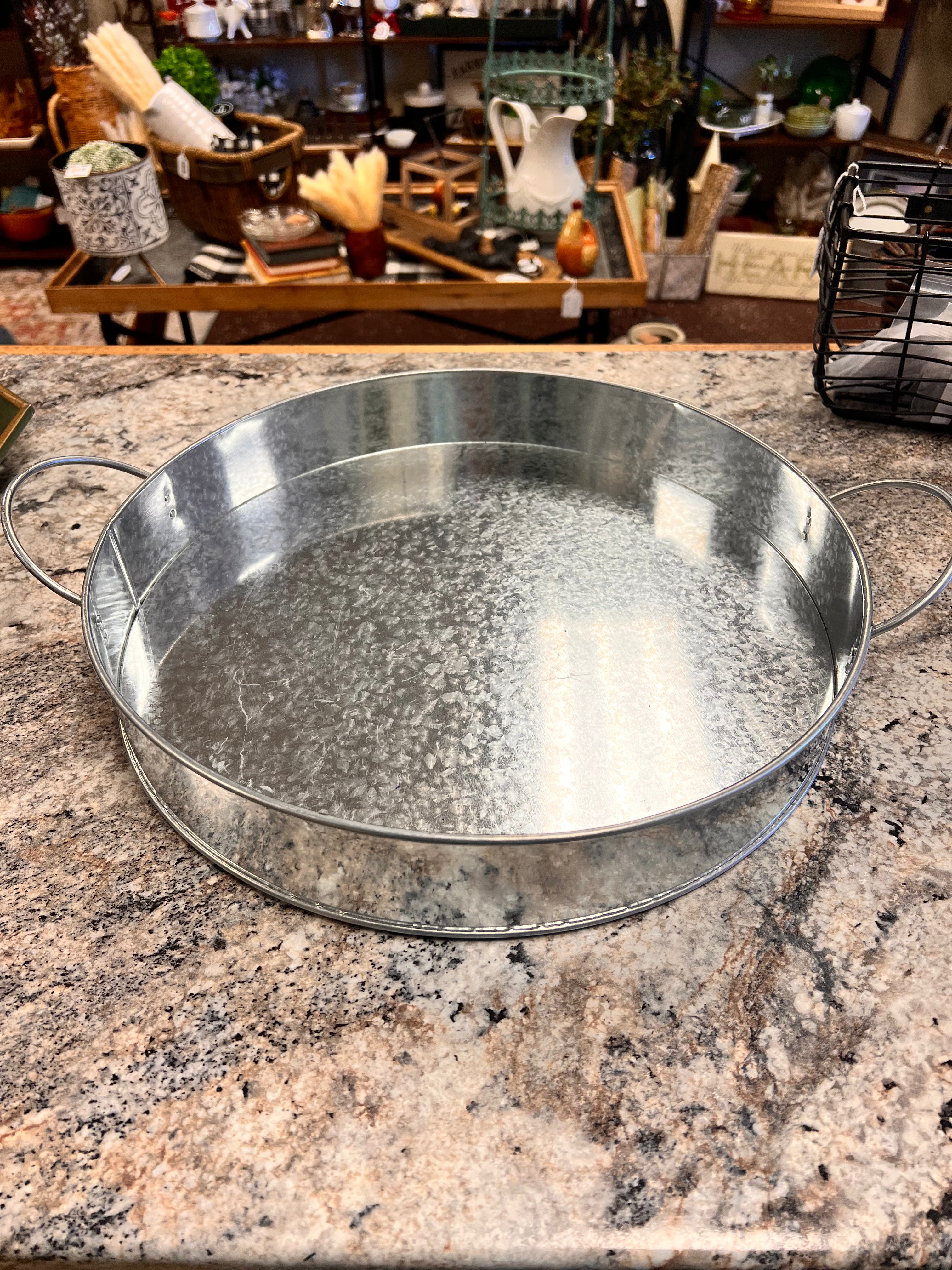 Round Metal Tray
