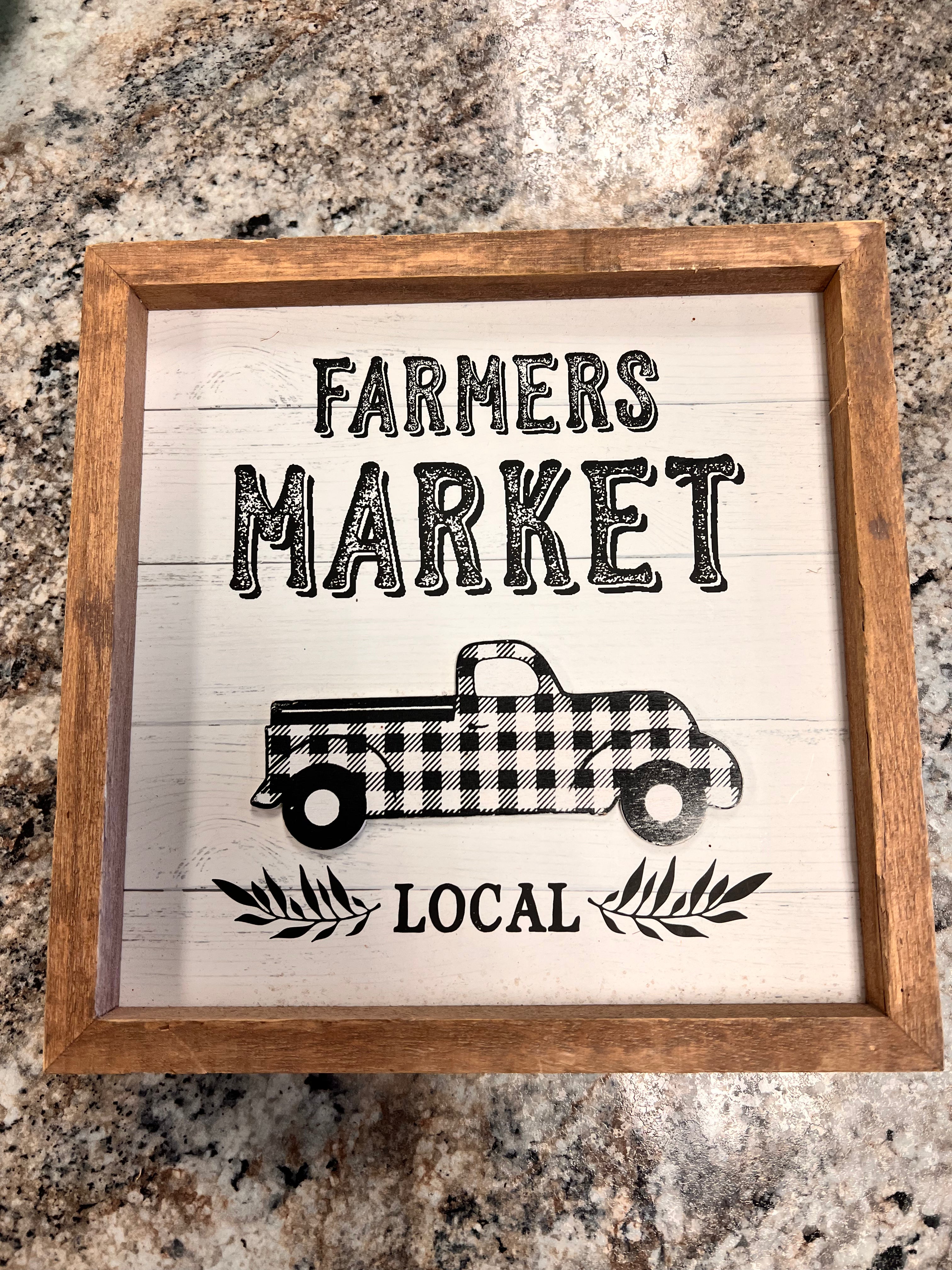 Farmers Market Sign