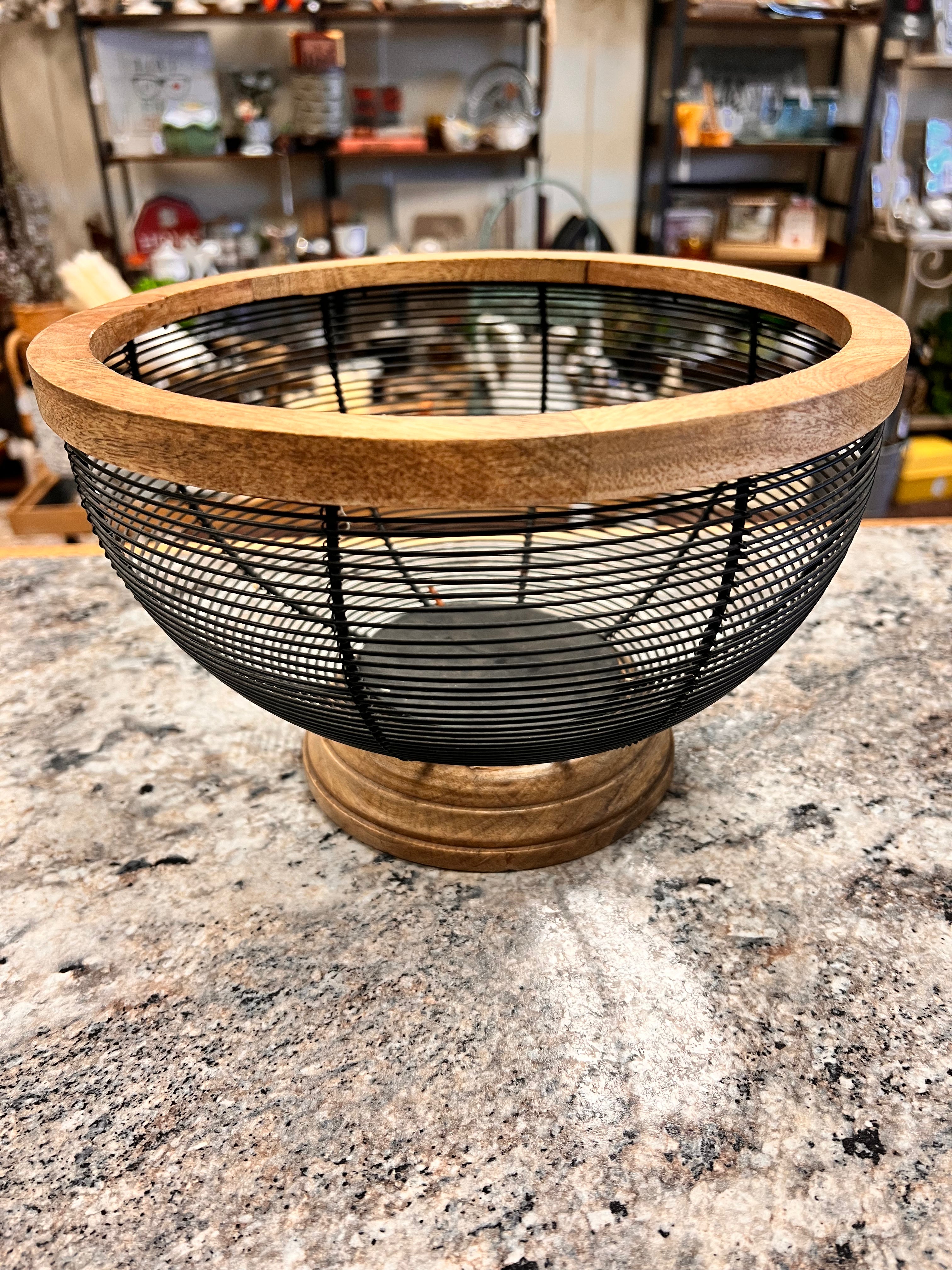 Metal Wood Basket