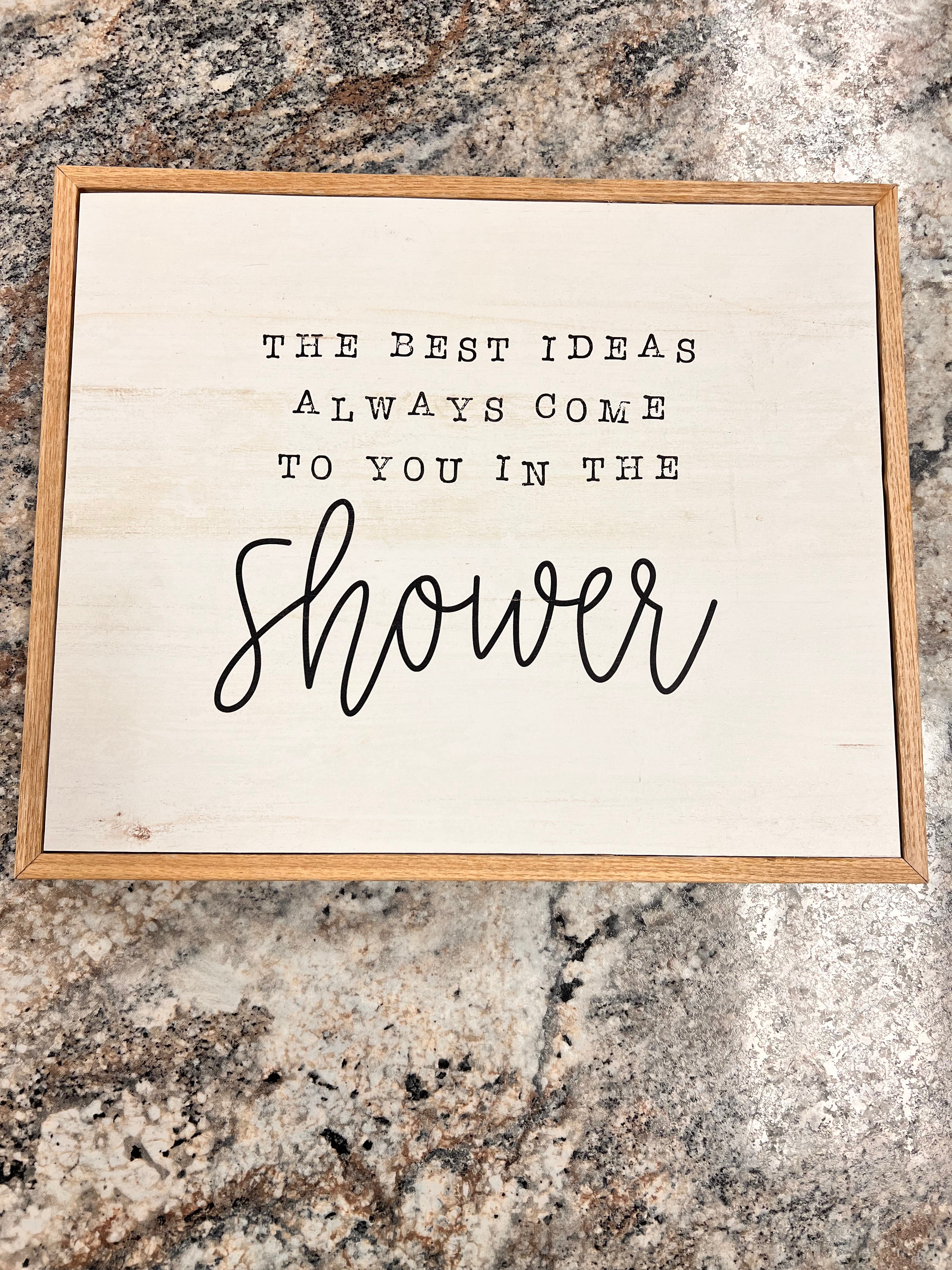 Shower Sign